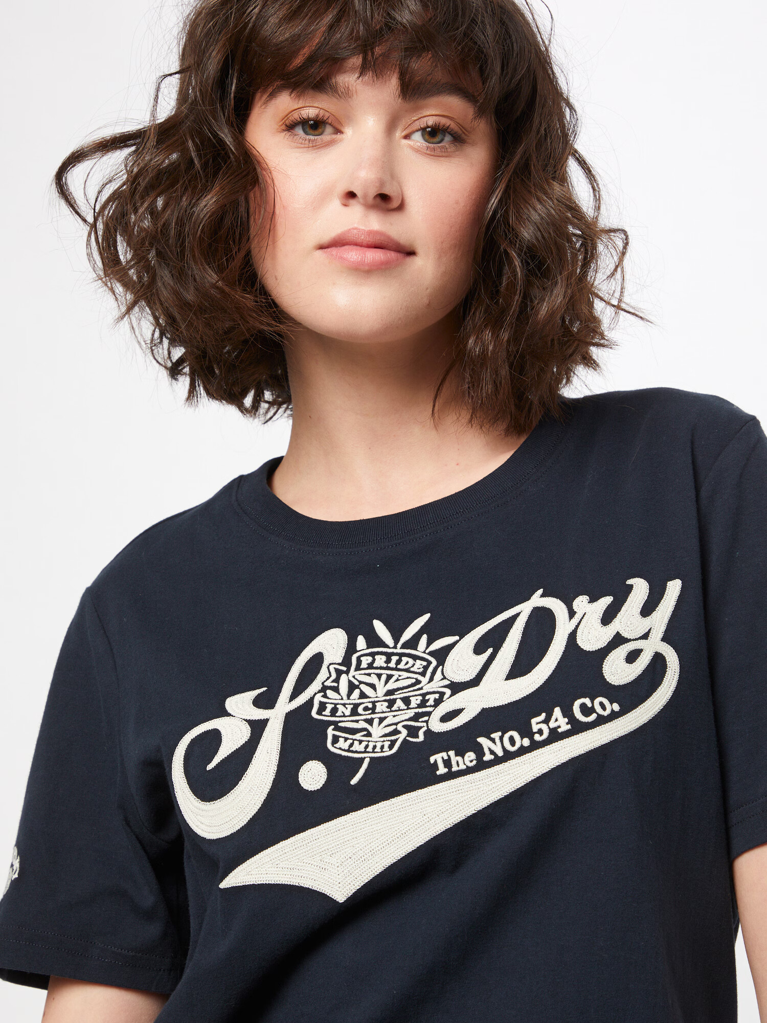 Superdry Tricou 'Pride In Craft' albastru închis / alb - Pled.ro