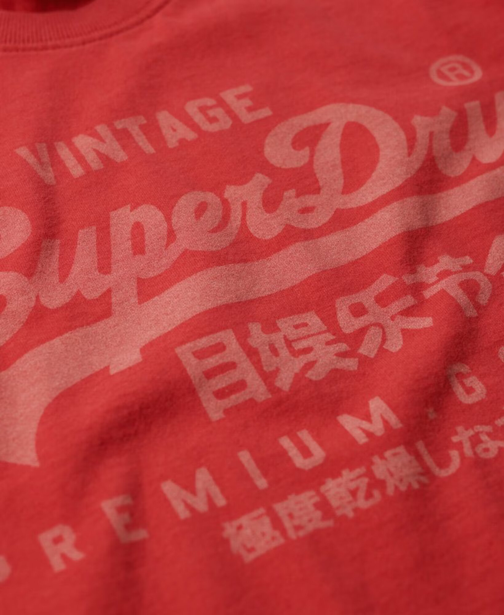 Superdry Tricou roșu / alb - Pled.ro