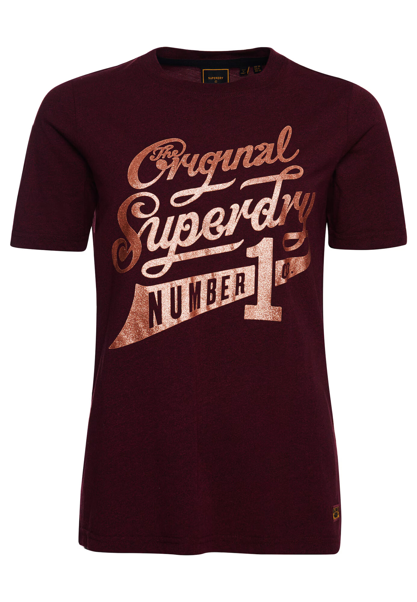 Superdry Tricou roșu bordeaux / roșu pepene - Pled.ro