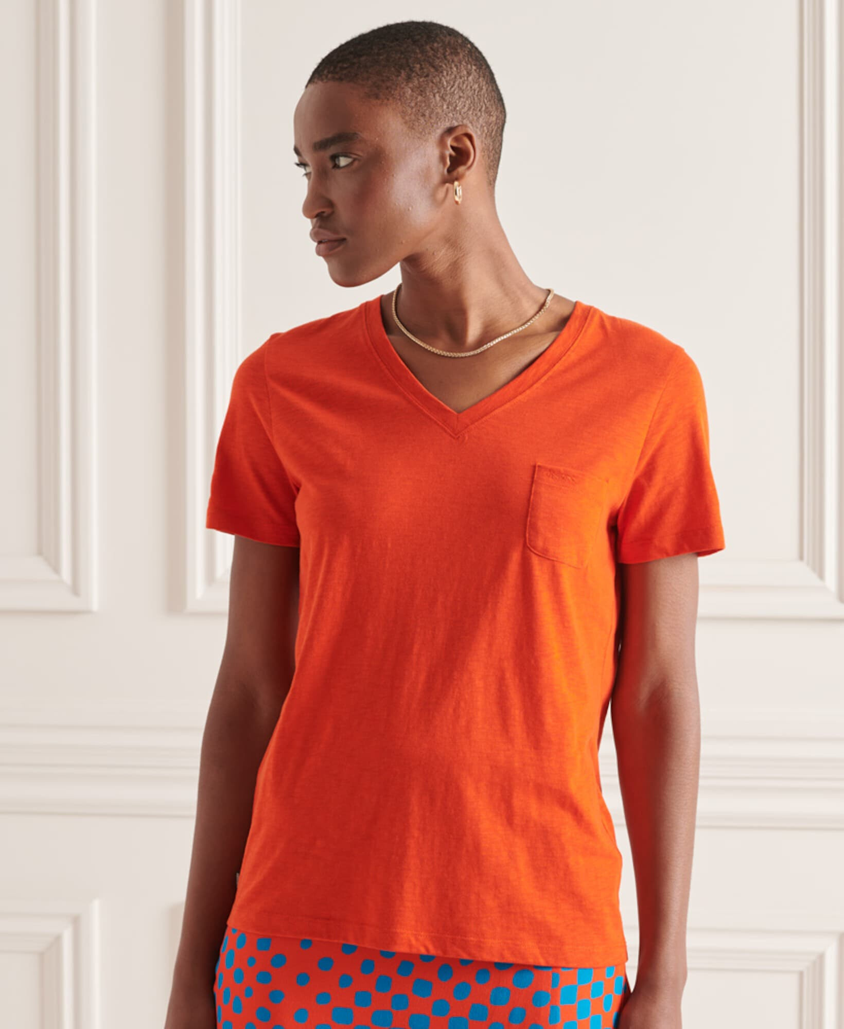 Superdry Tricou roșu orange - Pled.ro