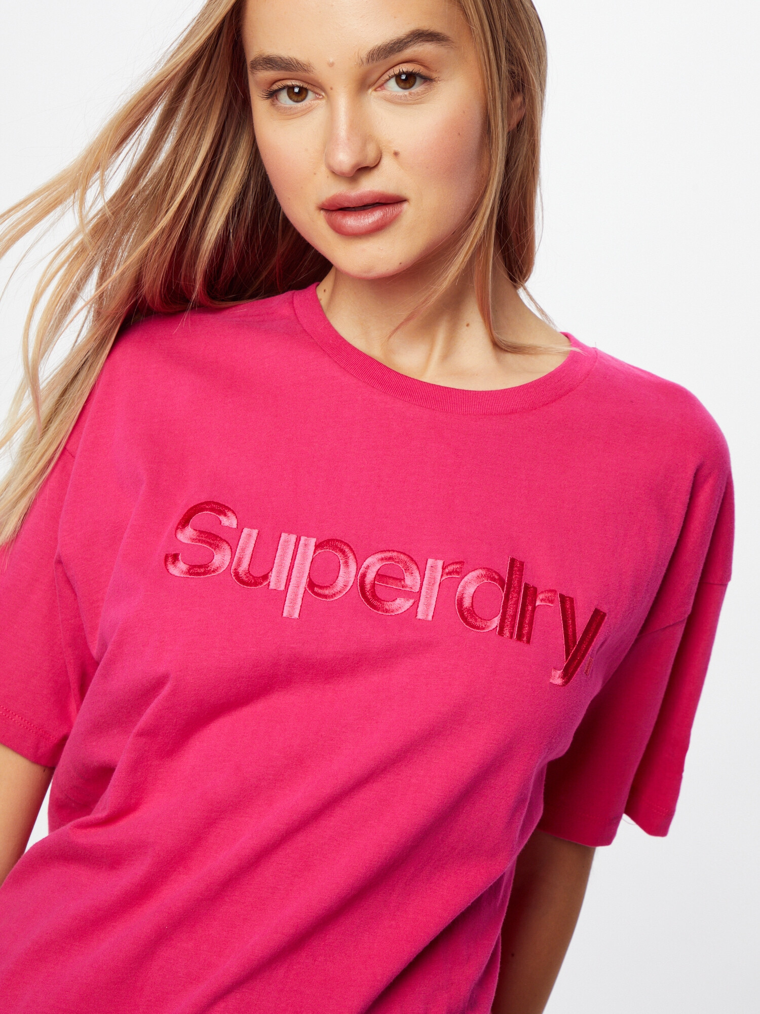 Superdry Tricou roz - Pled.ro