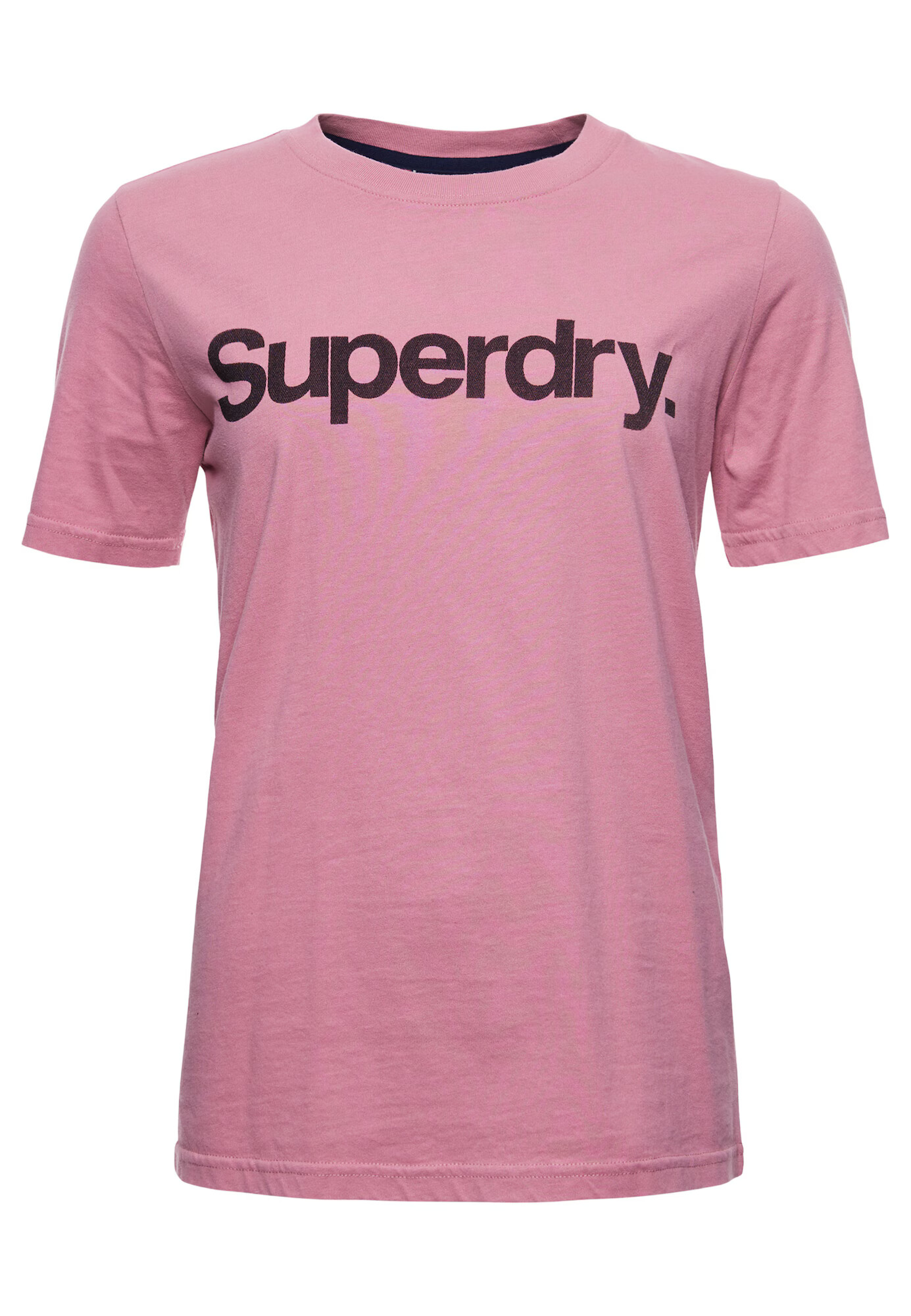 Superdry Tricou roz / negru - Pled.ro