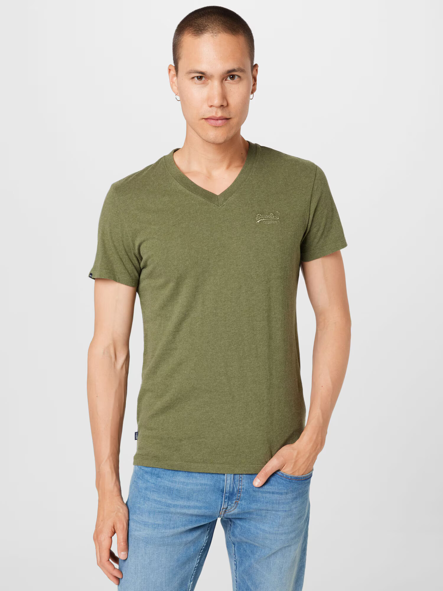 Superdry Tricou verde închis - Pled.ro