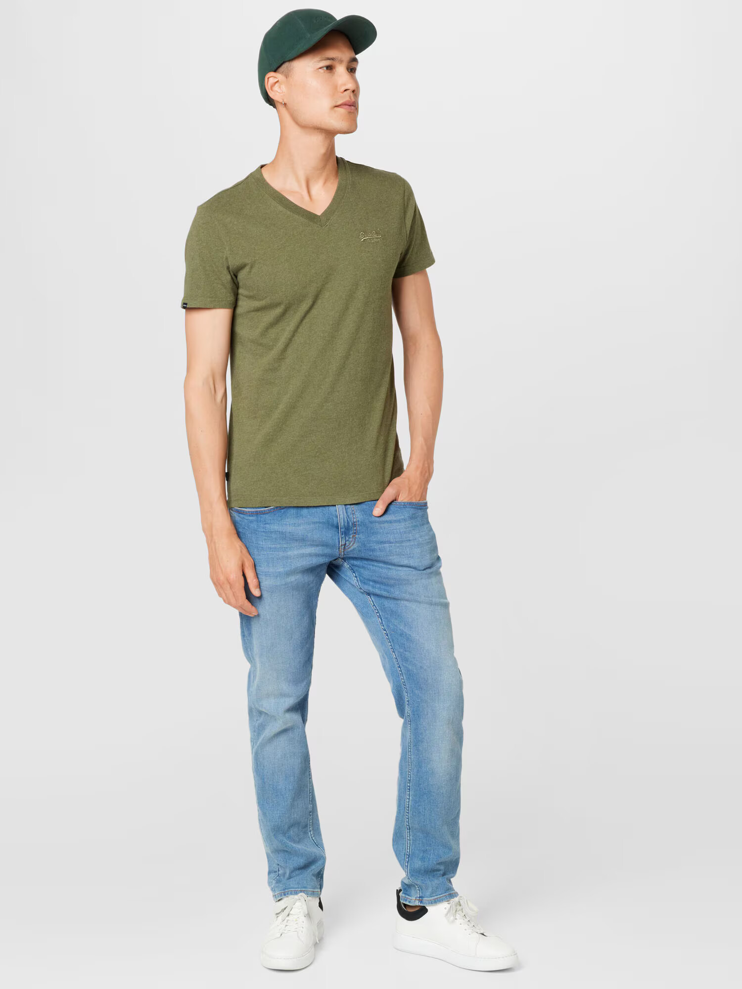 Superdry Tricou verde închis - Pled.ro