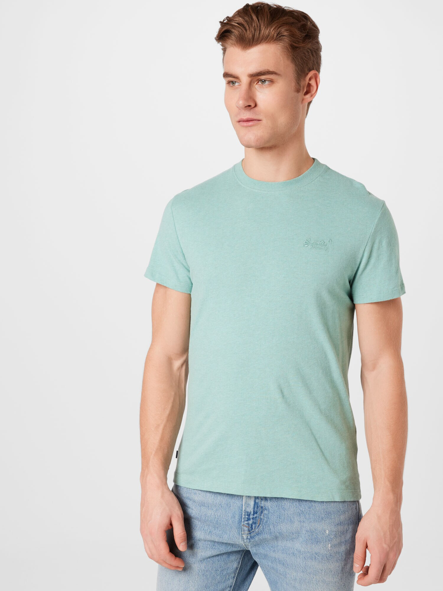 Superdry Tricou verde mentă - Pled.ro