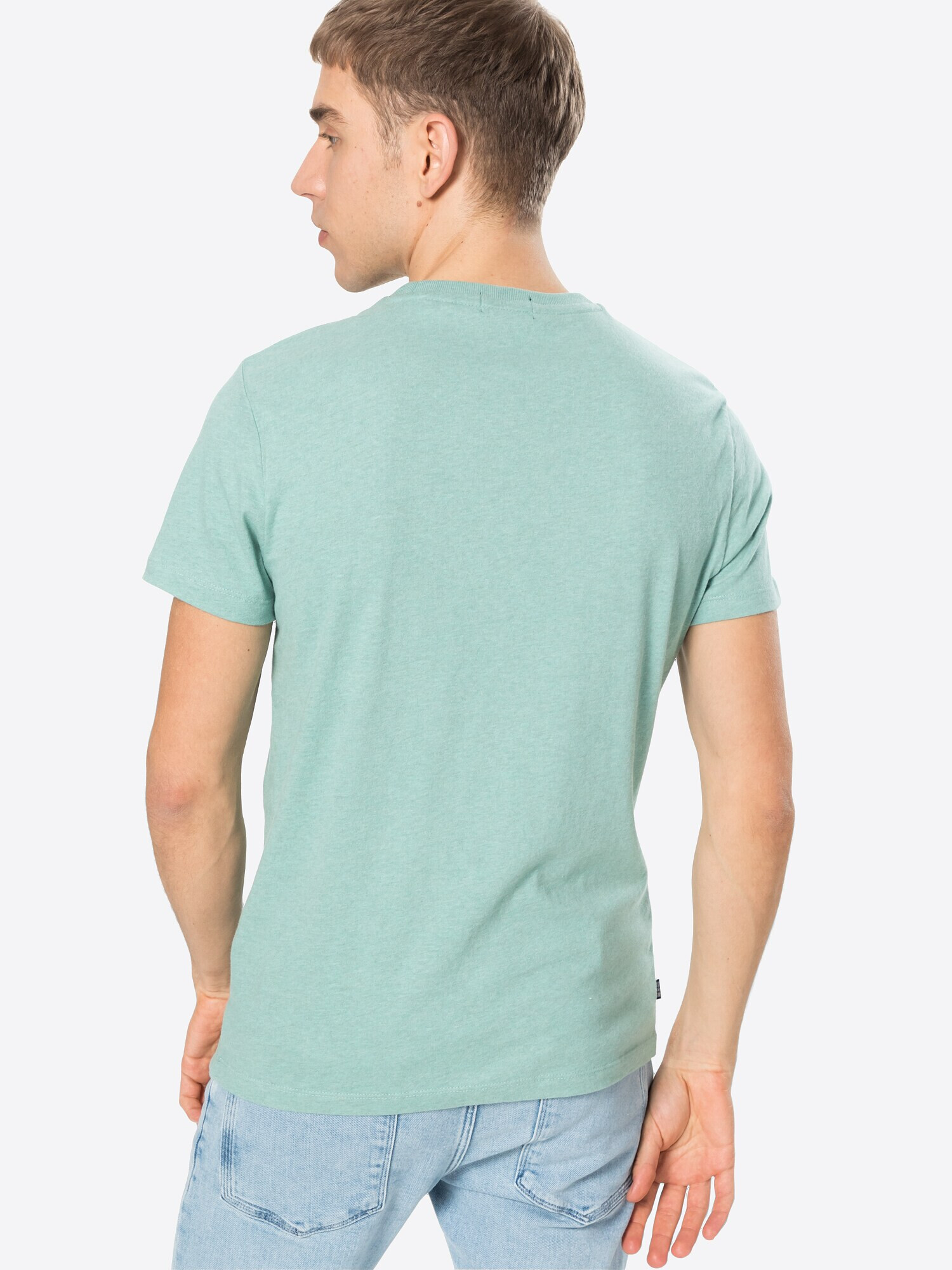 Superdry Tricou verde pastel - Pled.ro