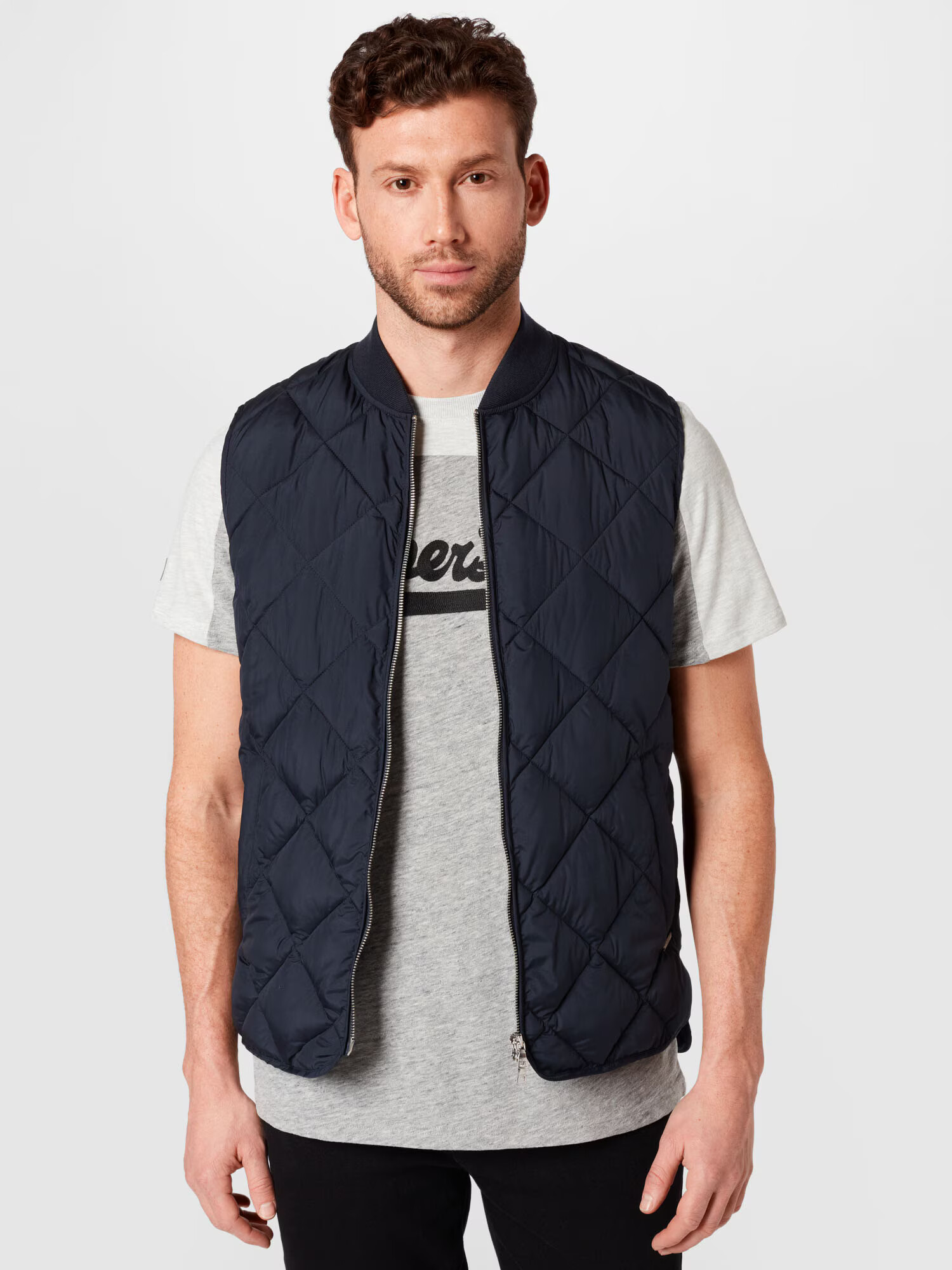 Superdry Vestă albastru noapte - Pled.ro