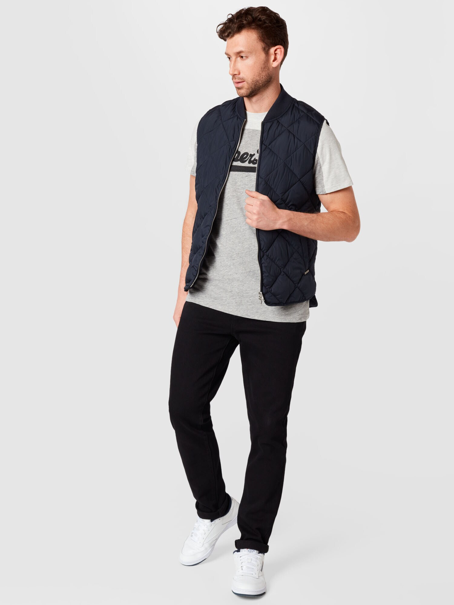 Superdry Vestă albastru noapte - Pled.ro