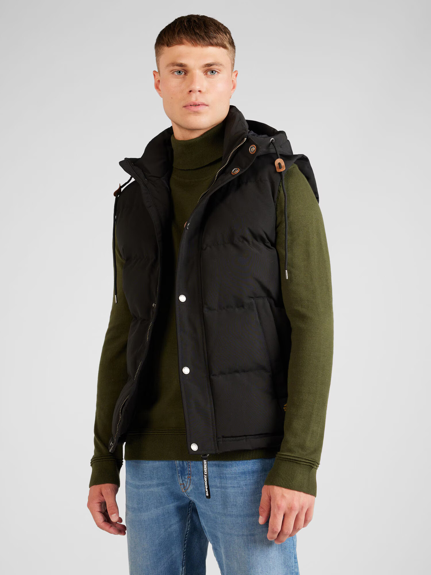 Superdry Vestă 'EVEREST' negru - Pled.ro