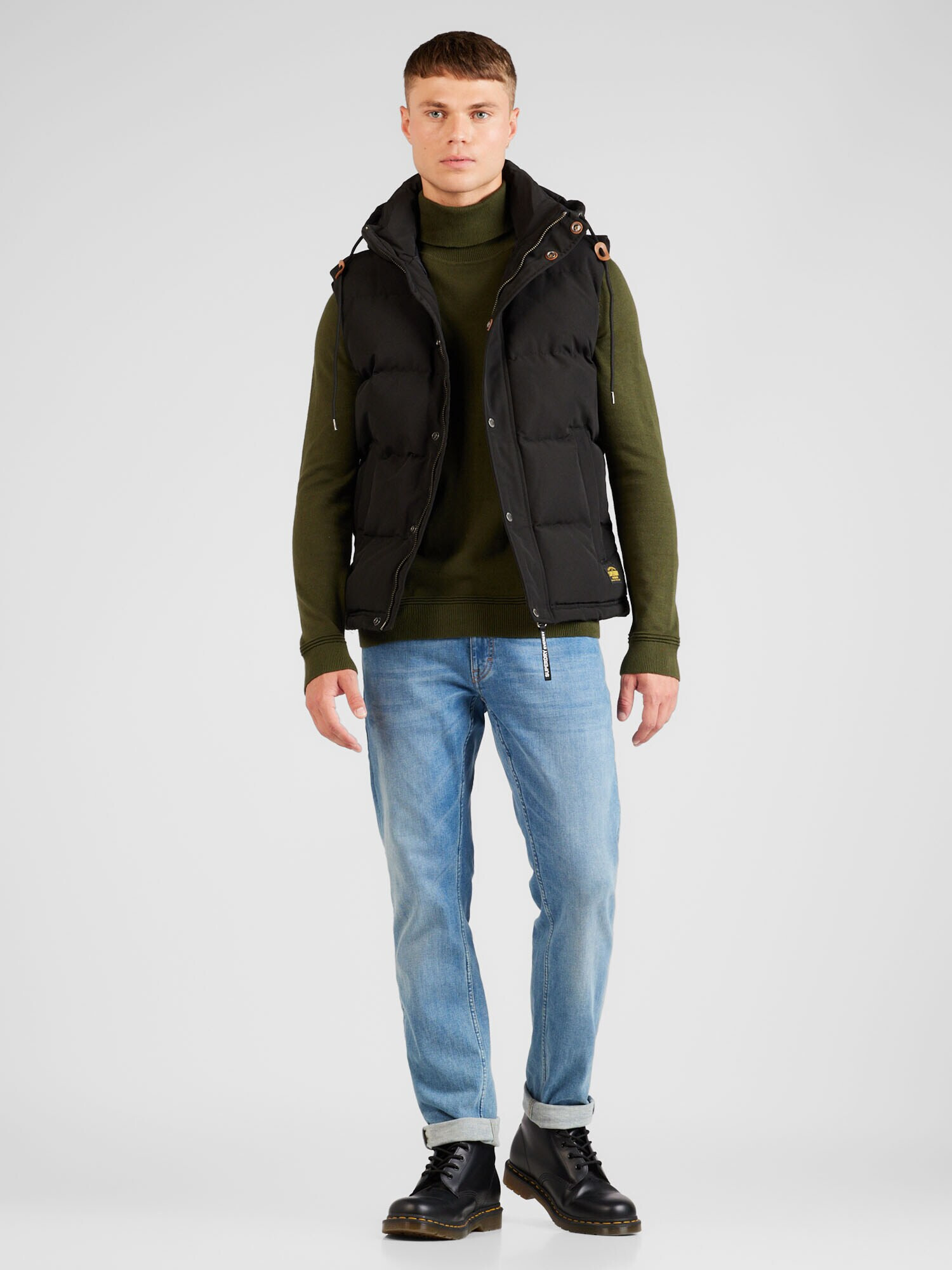 Superdry Vestă 'EVEREST' negru - Pled.ro