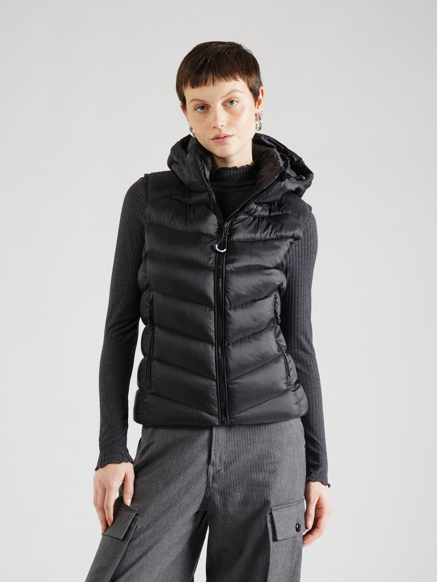 Superdry Vestă 'Fuji' negru - Pled.ro