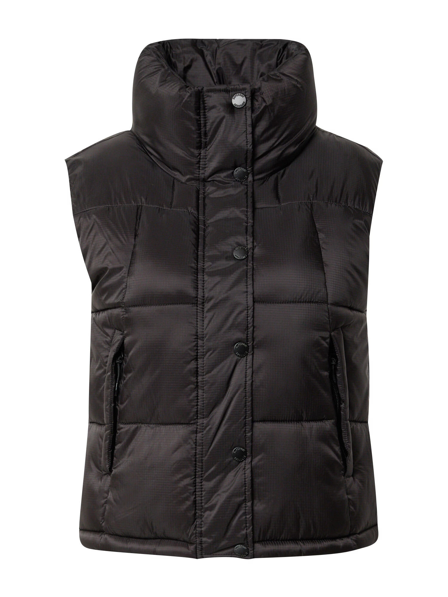 Superdry Vestă 'Mountain' negru / alb - Pled.ro