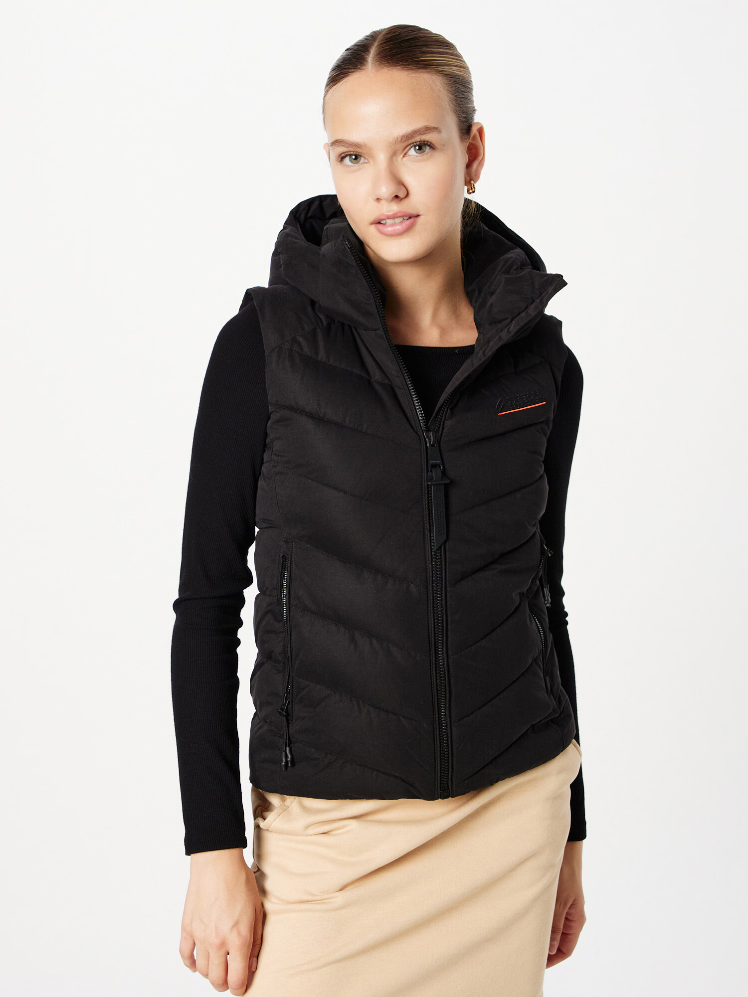 Superdry Vestă negru - Pled.ro