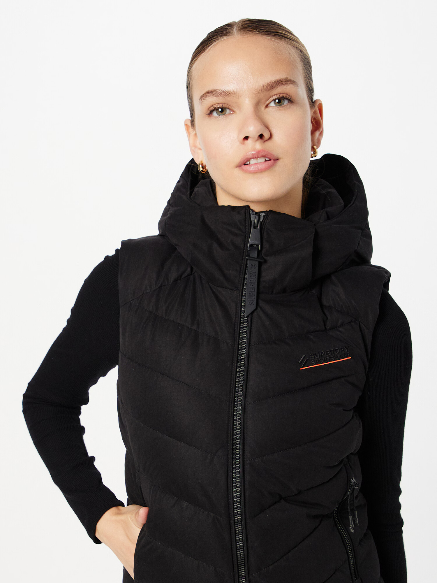 Superdry Vestă negru - Pled.ro