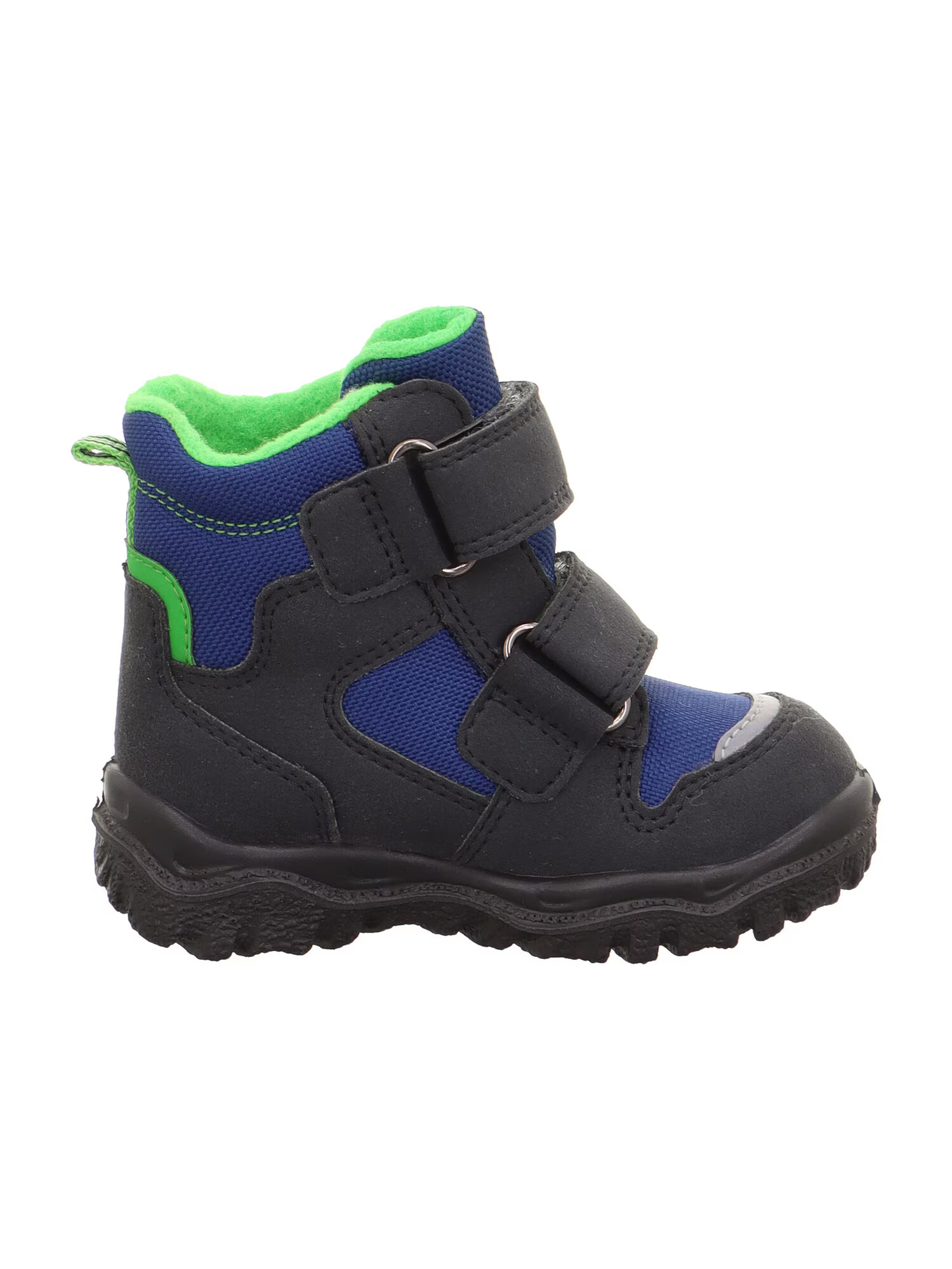 SUPERFIT Bocanci de zăpadă 'Husky' albastru cobalt / gri grafit / gri deschis / verde neon - Pled.ro