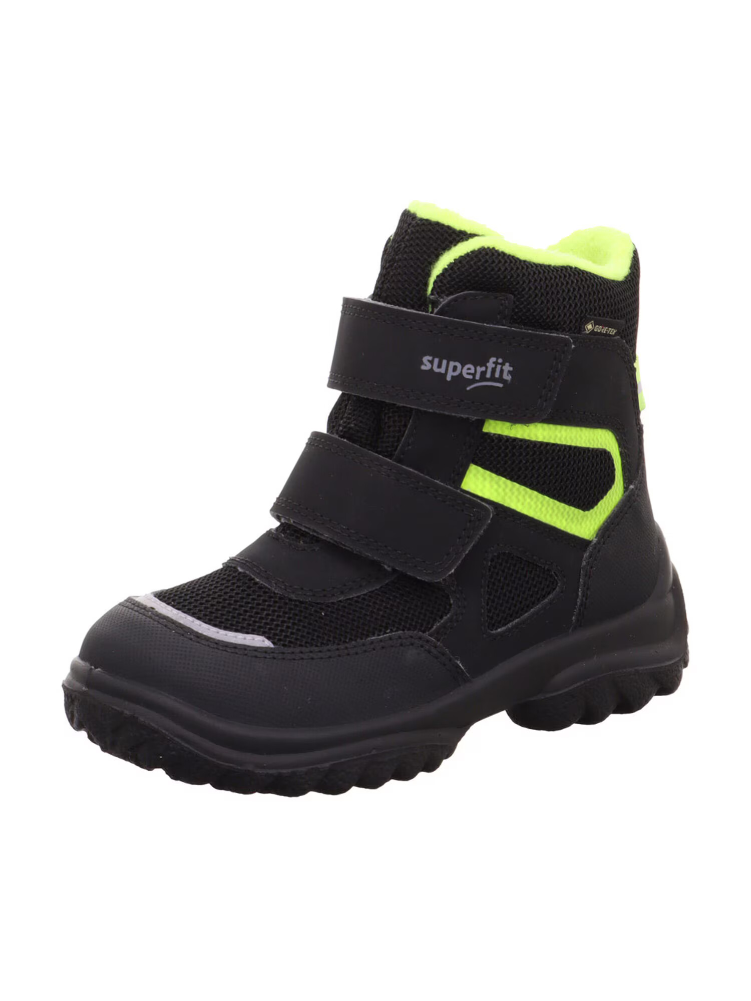 SUPERFIT Bocanci de zăpadă 'SNOWCAT' verde neon / negru - Pled.ro