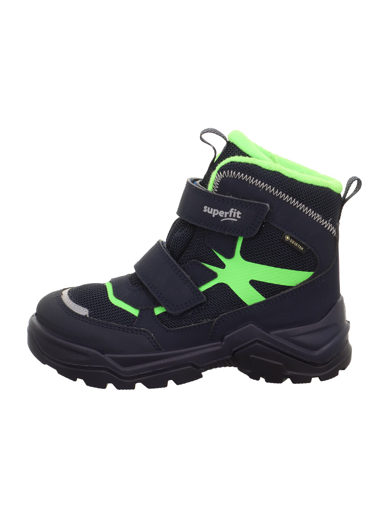 SUPERFIT Botine 'Snow Max' albastru noapte / gri argintiu / verde deschis - Pled.ro