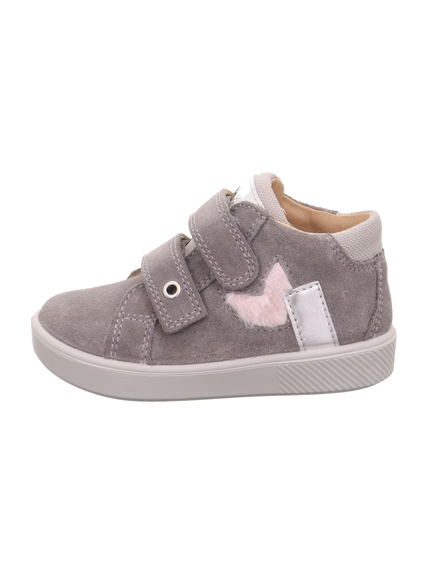 SUPERFIT Sneaker 'Supies' gri taupe / roz / alb - Pled.ro