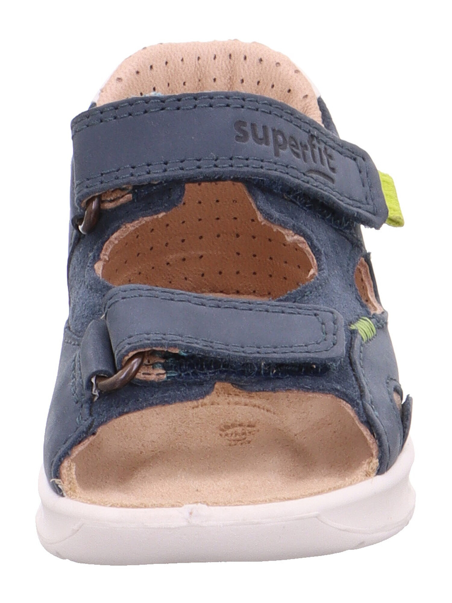 SUPERFIT Pantofi deschiși 'Lagoon' albastru marin / galben citron / alb - Pled.ro