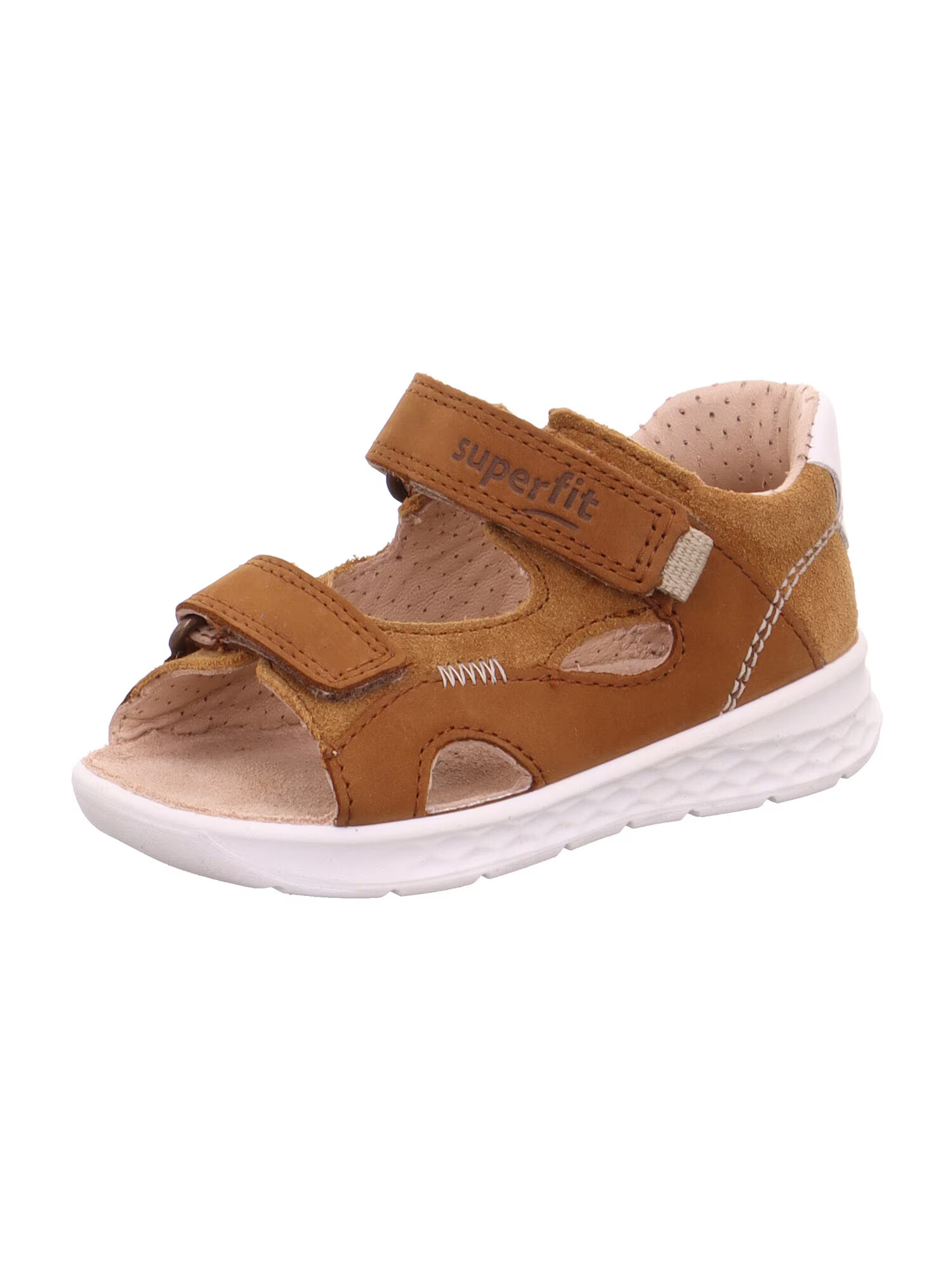 SUPERFIT Pantofi deschiși 'Lagoon' maro caramel / ocru / alb - Pled.ro