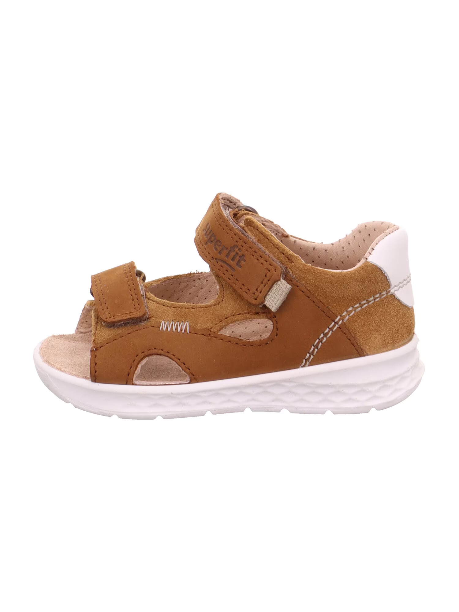 SUPERFIT Pantofi deschiși 'Lagoon' maro caramel / ocru / alb - Pled.ro