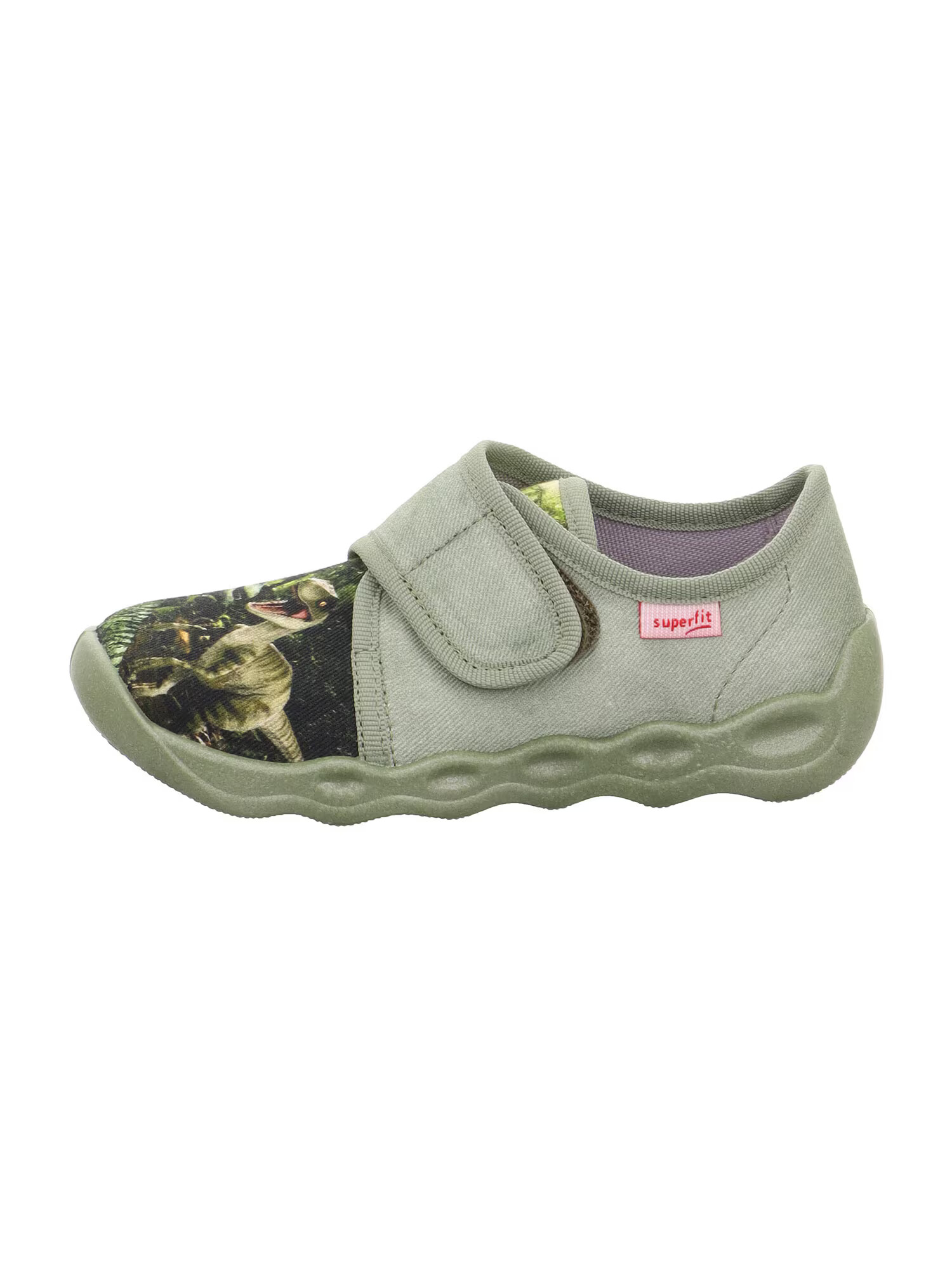 SUPERFIT Papuci de casă 'BUBBLE' alb kitt / verde pastel / verde închis / negru - Pled.ro