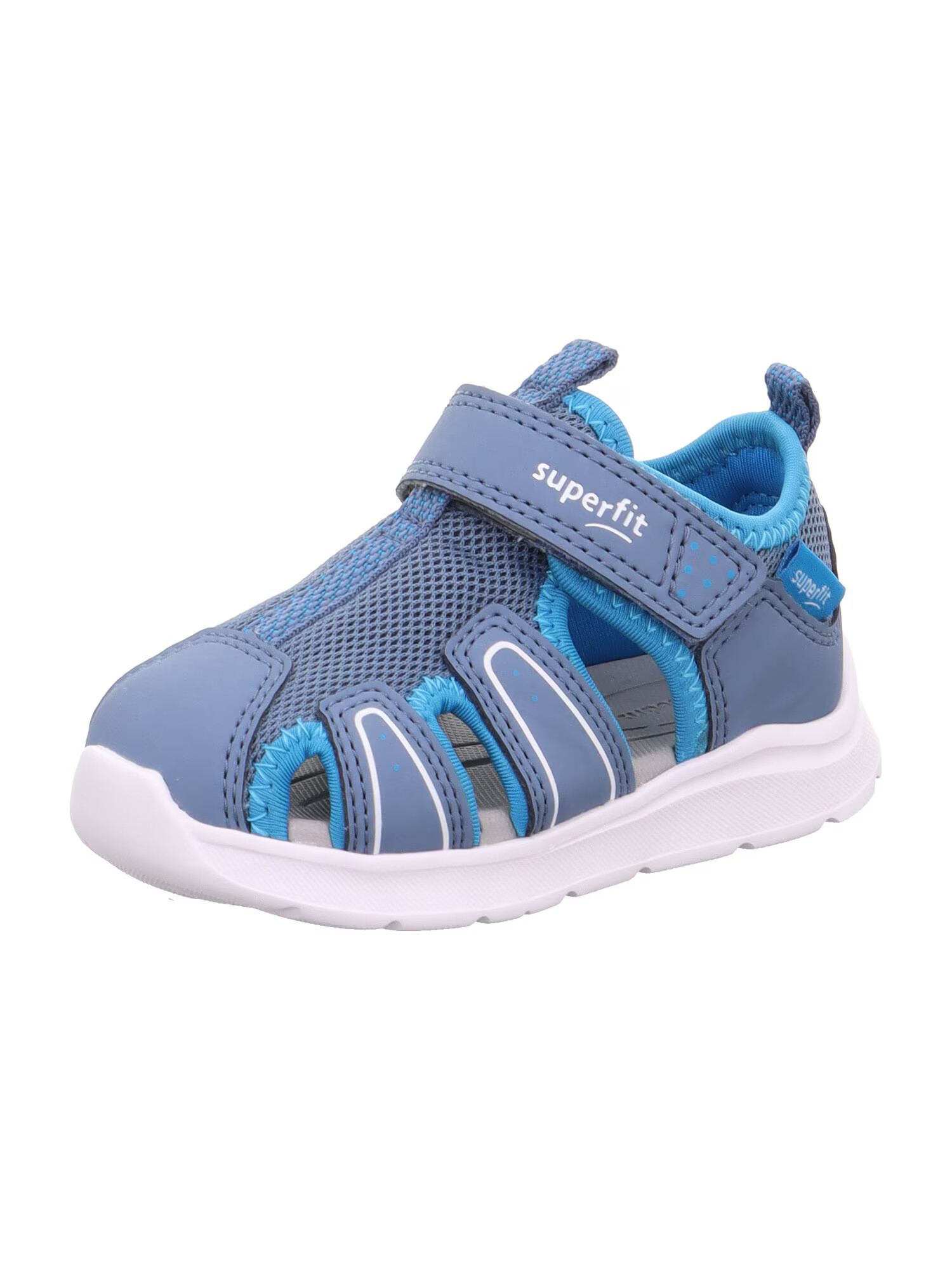 SUPERFIT Sandale 'Wave' albastru / albastru porumbel / alb - Pled.ro