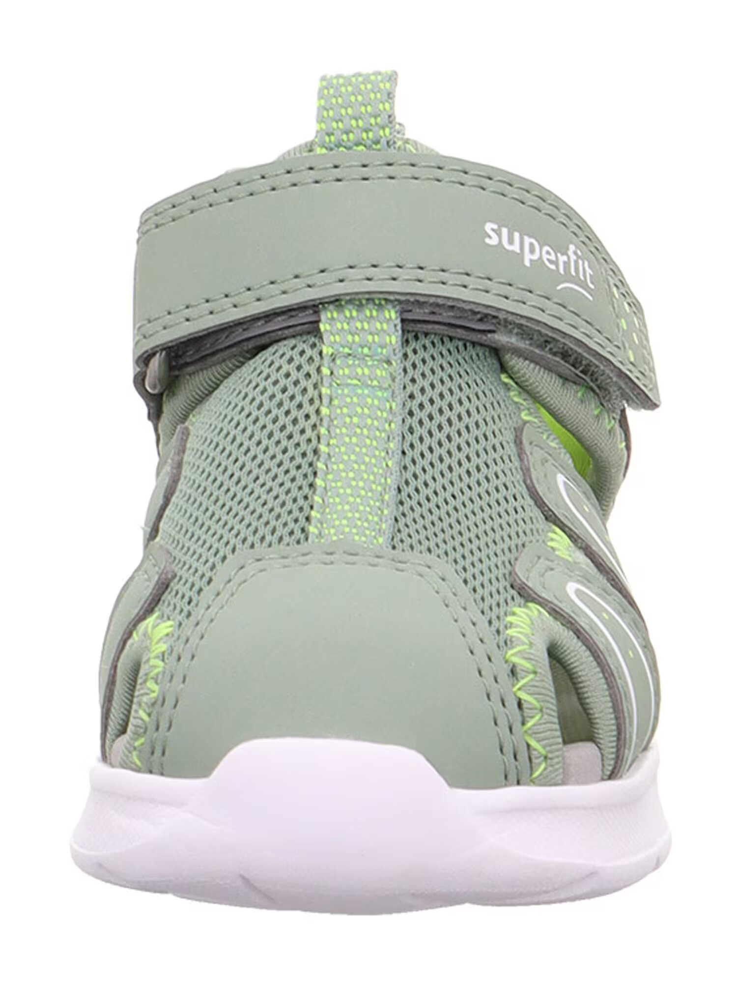 SUPERFIT Sandale 'Wave' verde pastel / verde deschis / alb - Pled.ro