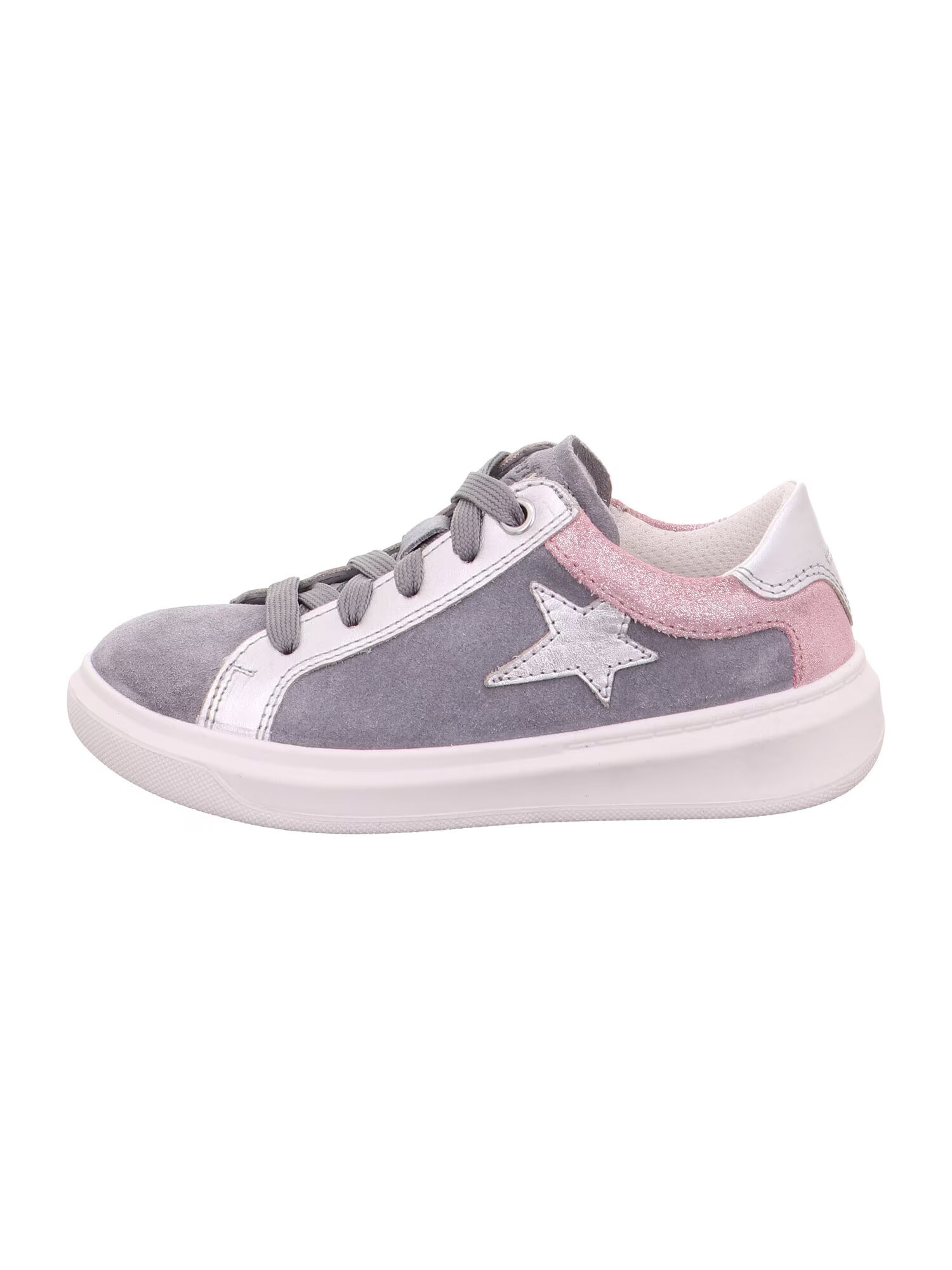 SUPERFIT Sneaker 'Cosmo' gri închis / roz deschis / argintiu - Pled.ro