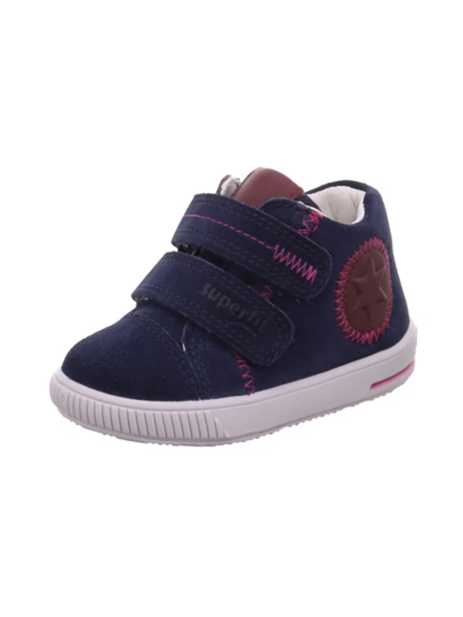 SUPERFIT Sneaker 'MOPPY' bleumarin / roșu burgundy - Pled.ro