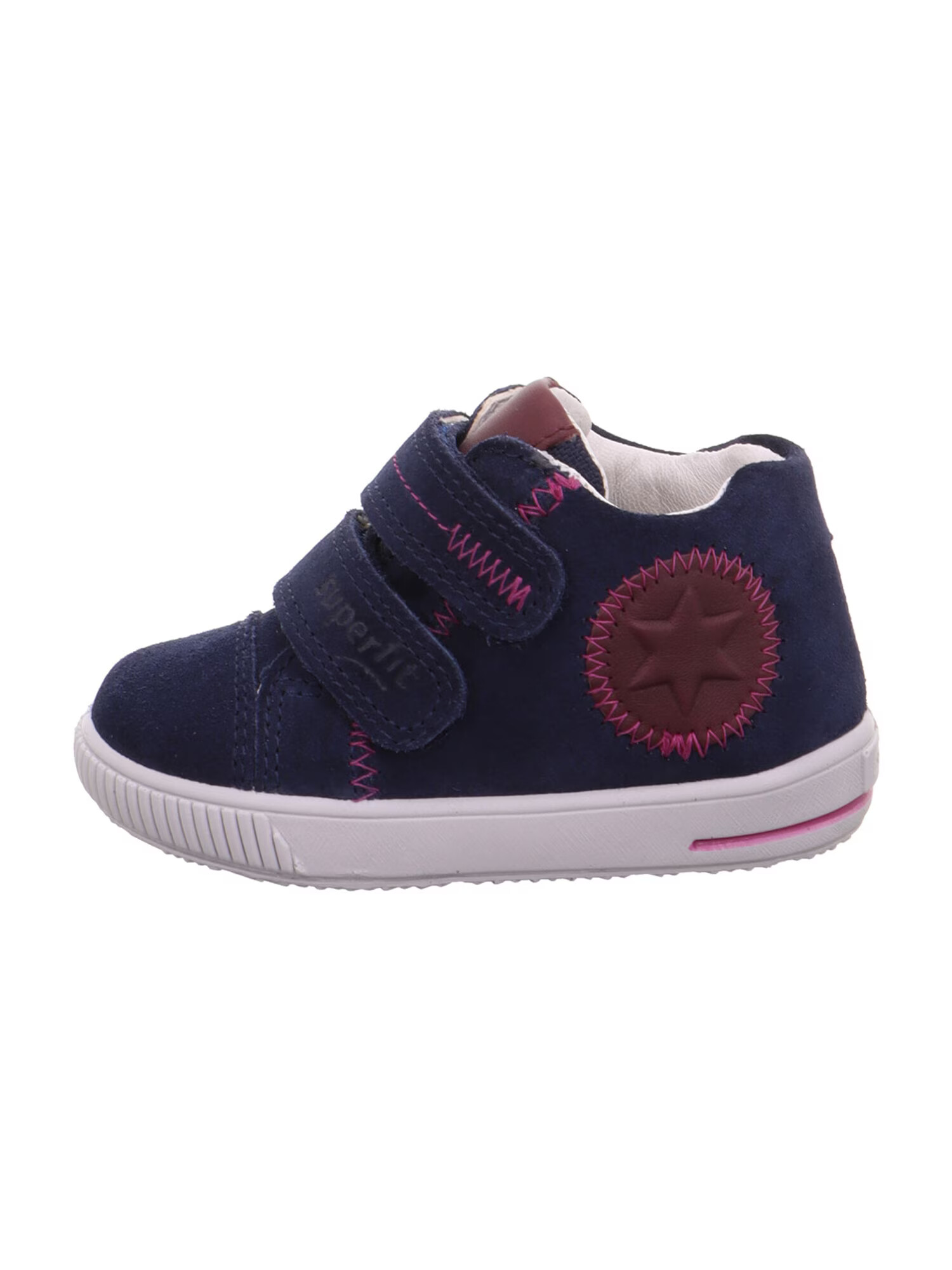 SUPERFIT Sneaker 'MOPPY' bleumarin / roșu burgundy - Pled.ro