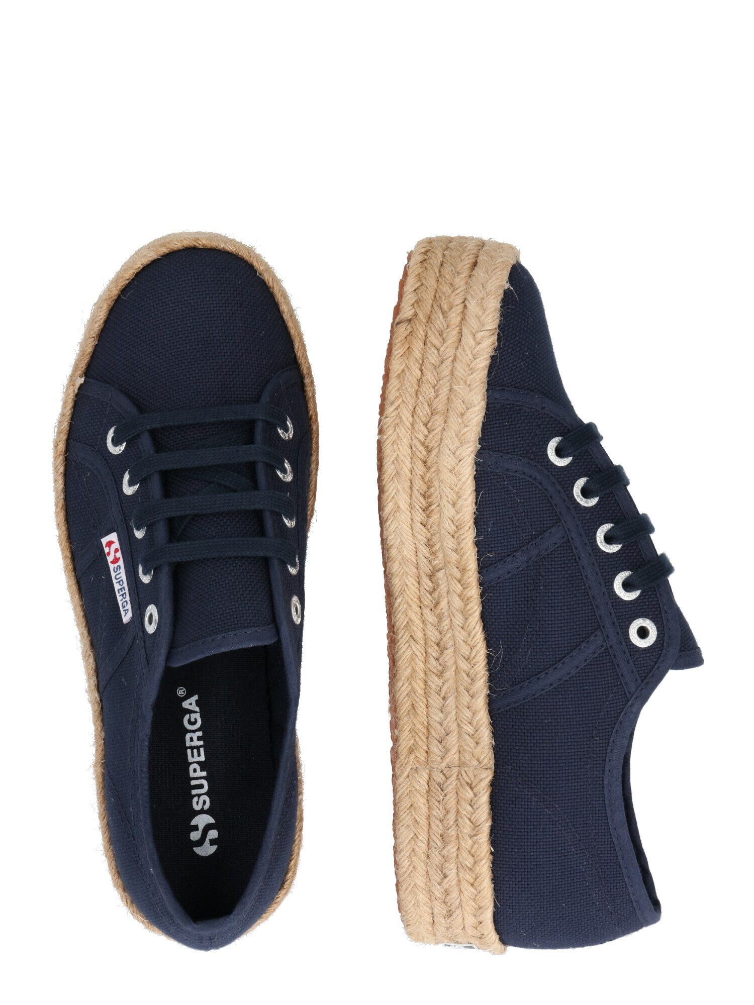 SUPERGA Sneaker low bej / albastru marin - Pled.ro