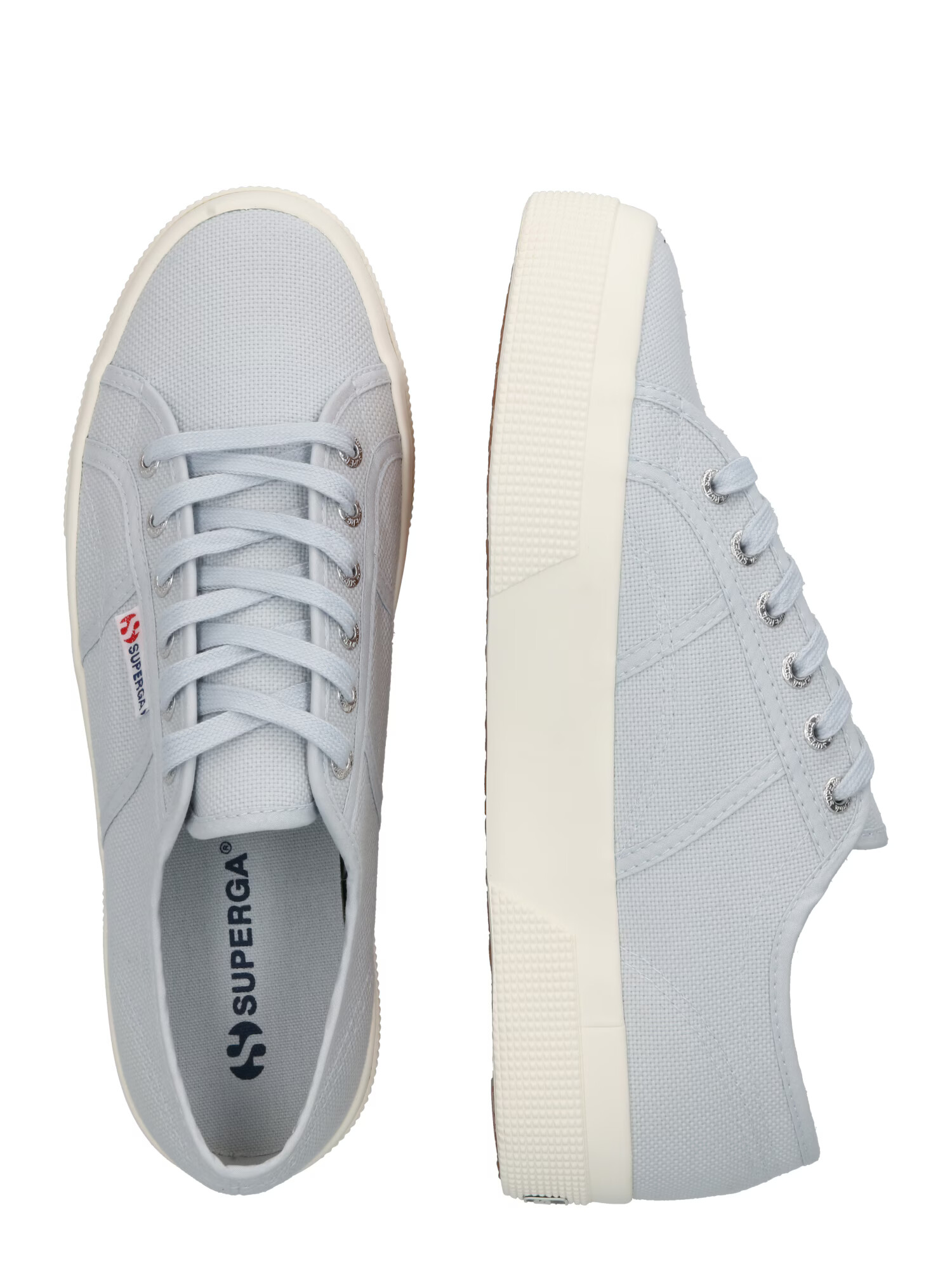 SUPERGA Sneaker low gri deschis / roșu / negru - Pled.ro