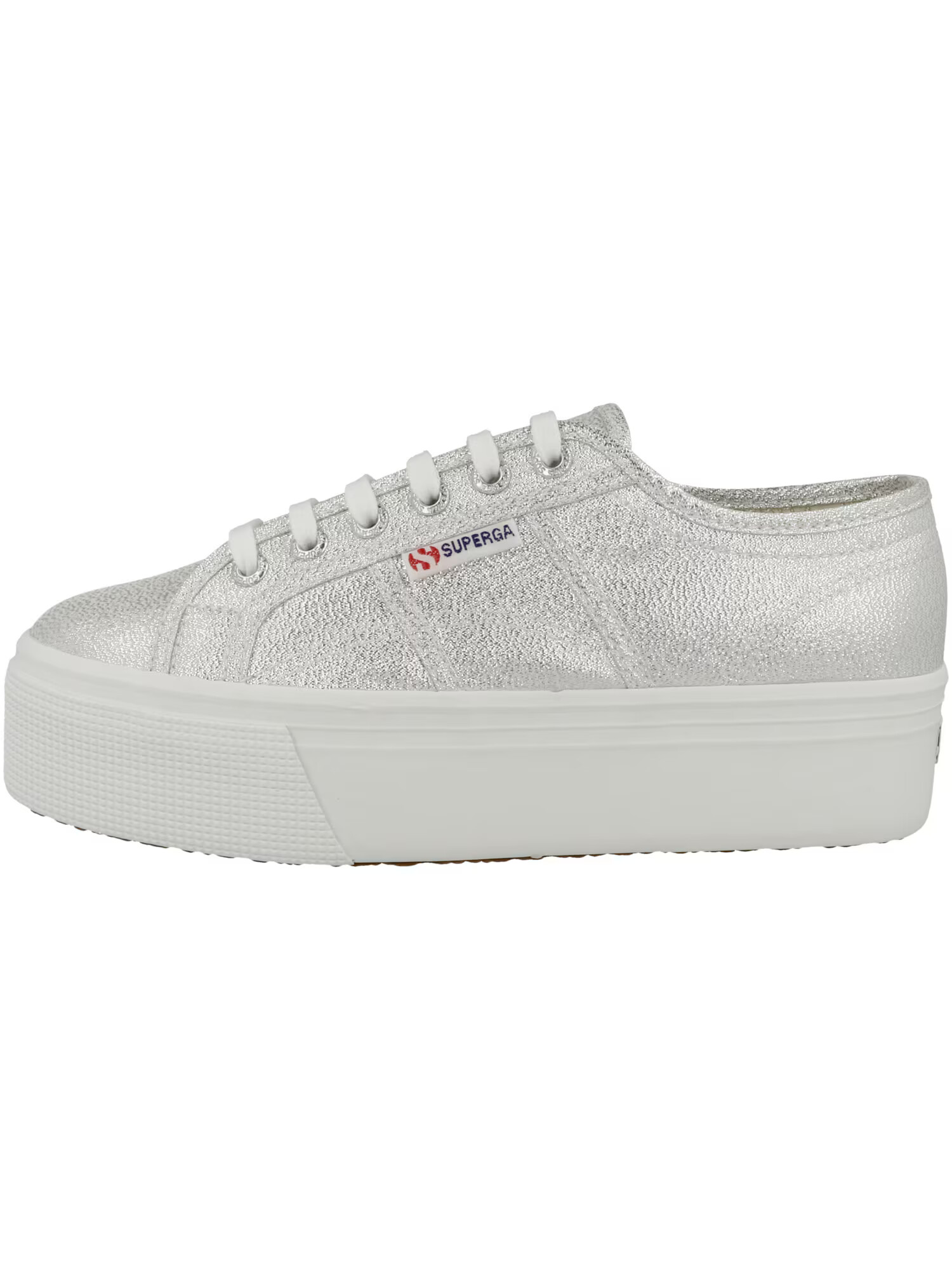 SUPERGA Sneaker low 'Lame' argintiu - Pled.ro