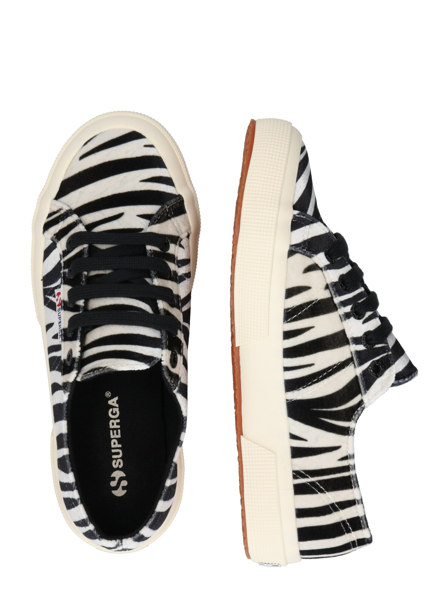 SUPERGA Sneaker low negru / alb murdar - Pled.ro