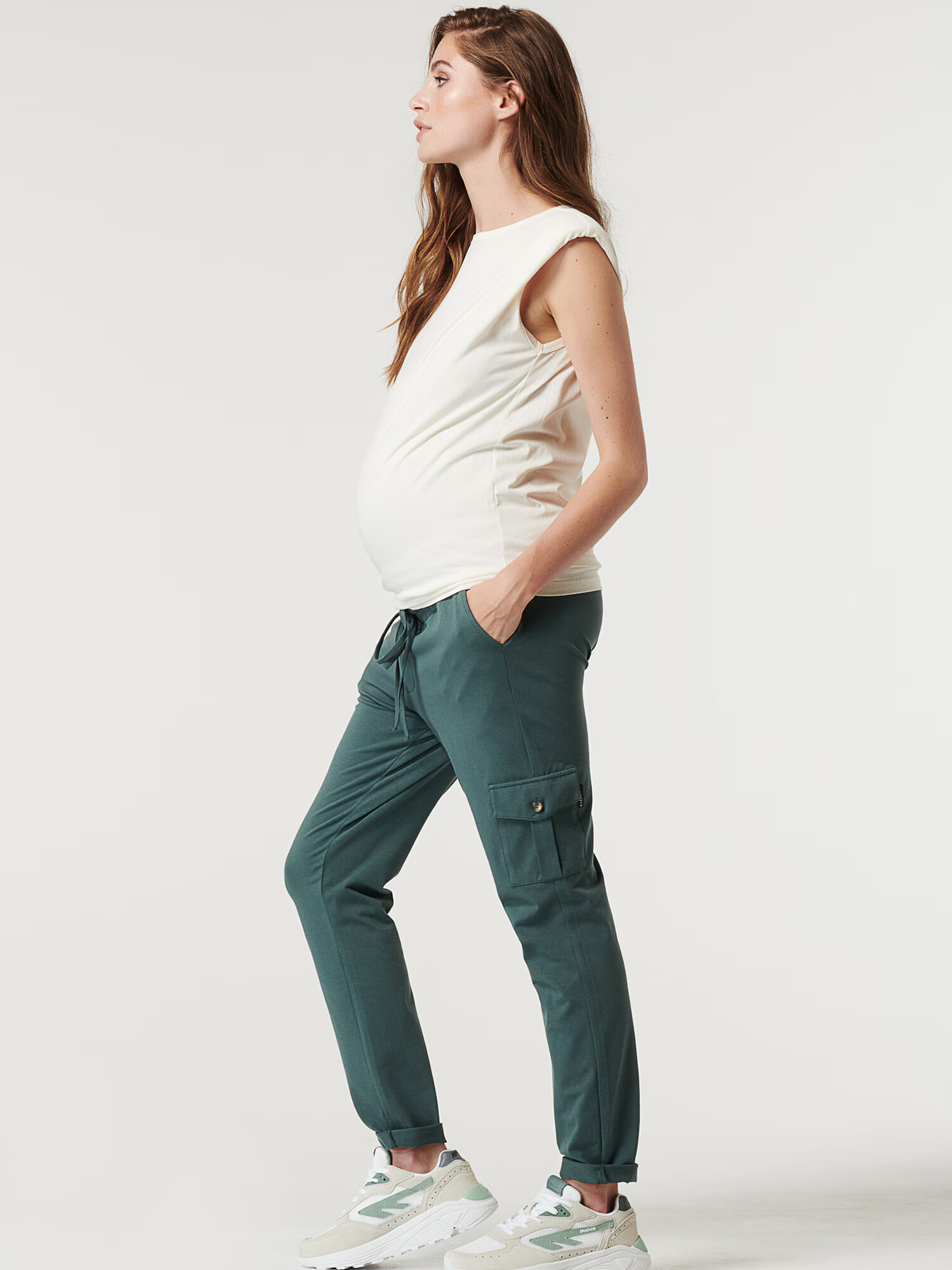 Supermom Pantaloni verde smarald - Pled.ro