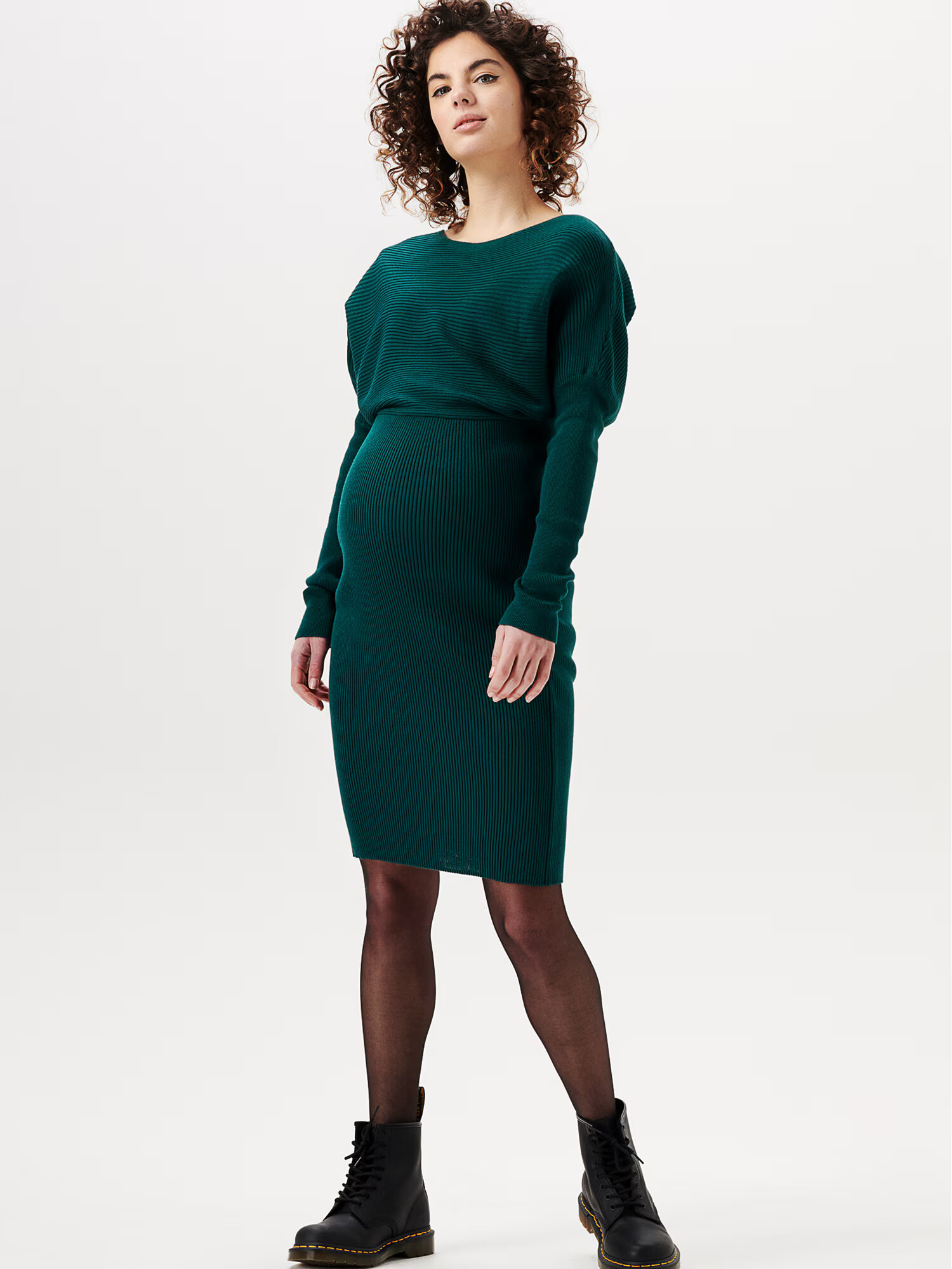 Supermom Rochie tricotat 'Chester' verde închis - Pled.ro