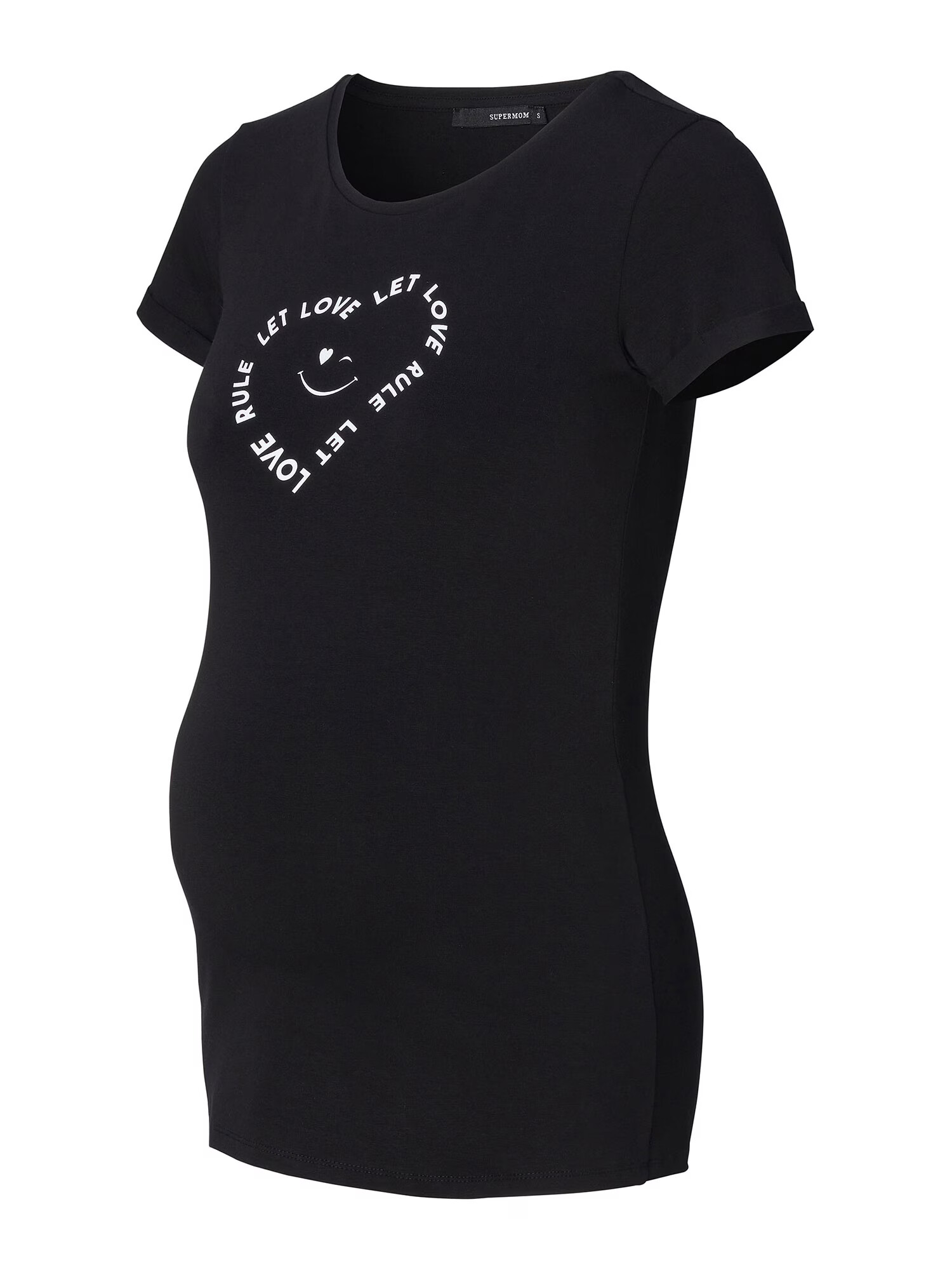 Supermom Tricou negru / alb - Pled.ro