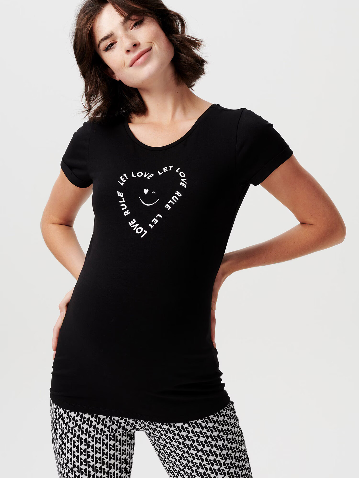 Supermom Tricou negru / alb - Pled.ro