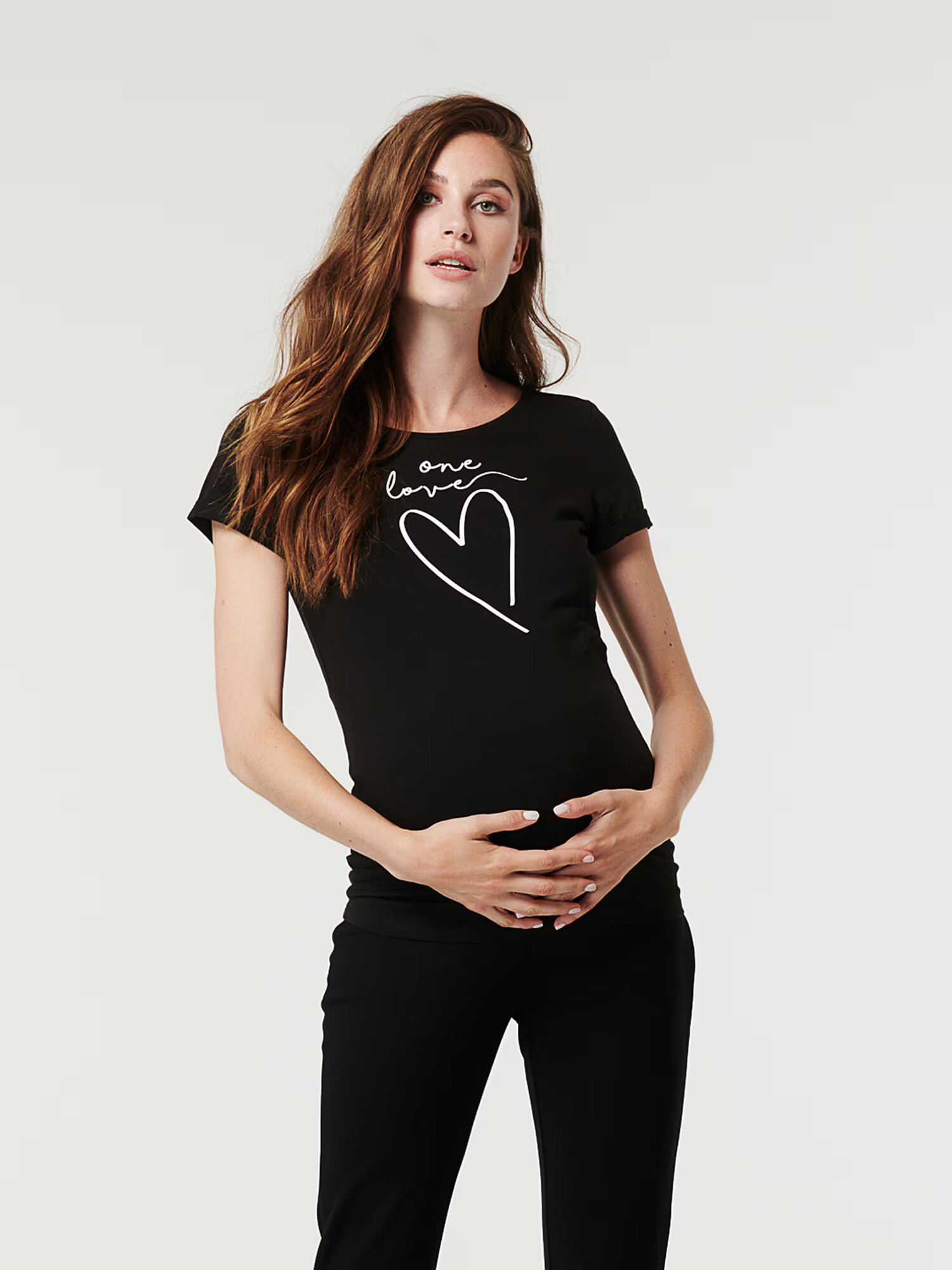 Supermom Tricou 'One Love' negru / alb - Pled.ro