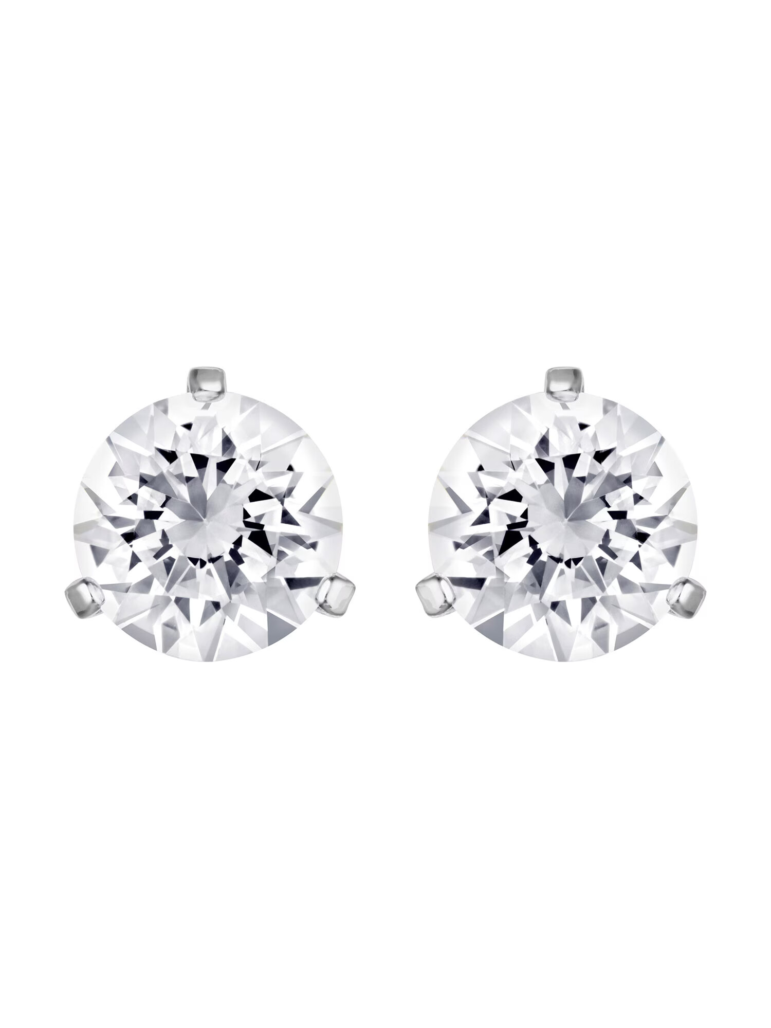 Swarovski Cercei argintiu / transparent - Pled.ro