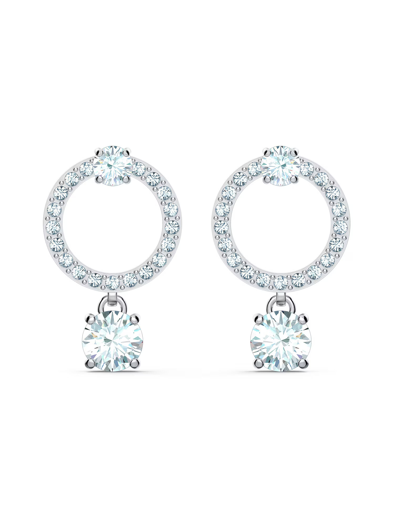 Swarovski Cercei 'Attract Circle' argintiu - Pled.ro