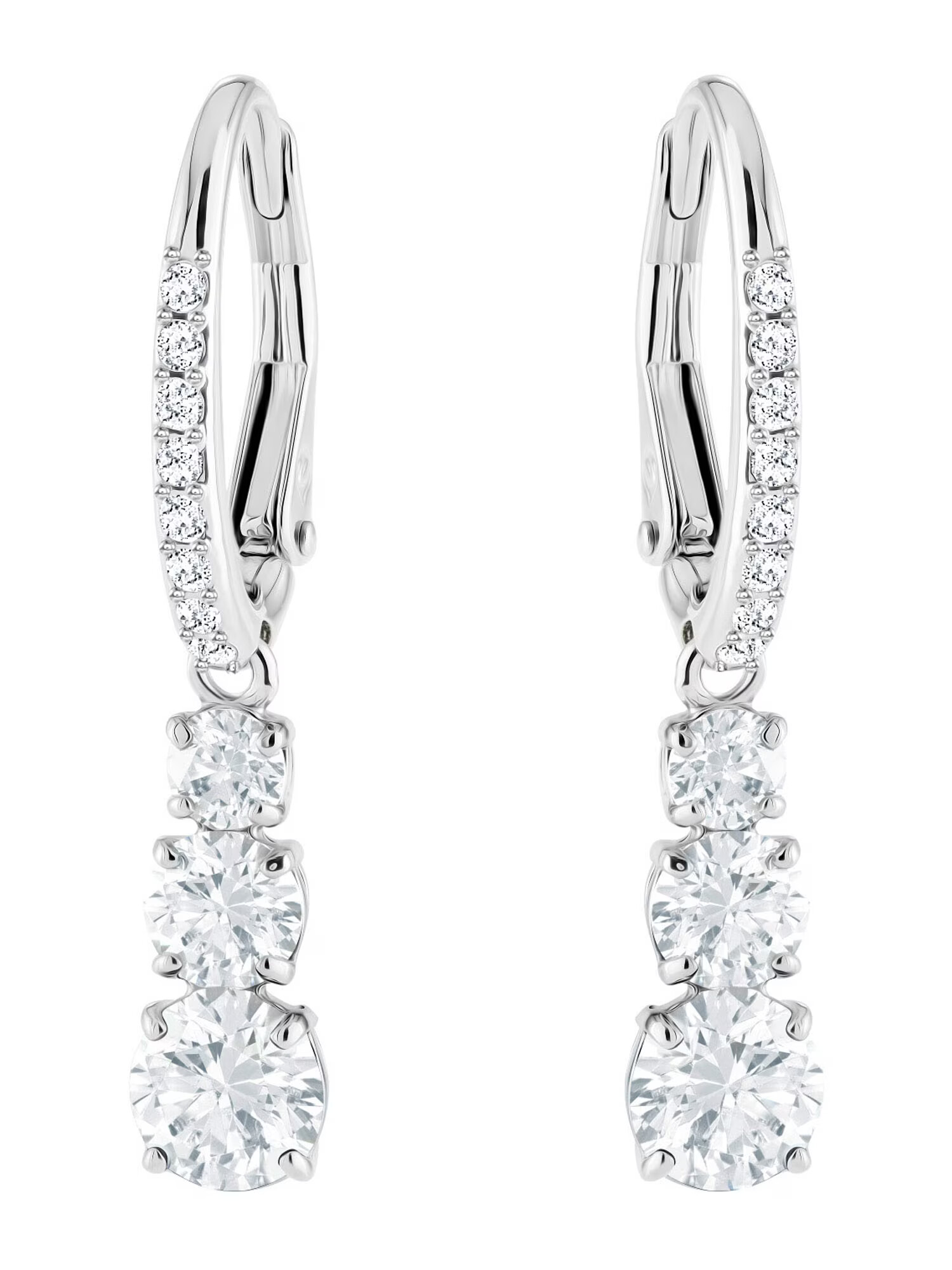 Swarovski Cercei 'Attract Trilogy' argintiu - Pled.ro