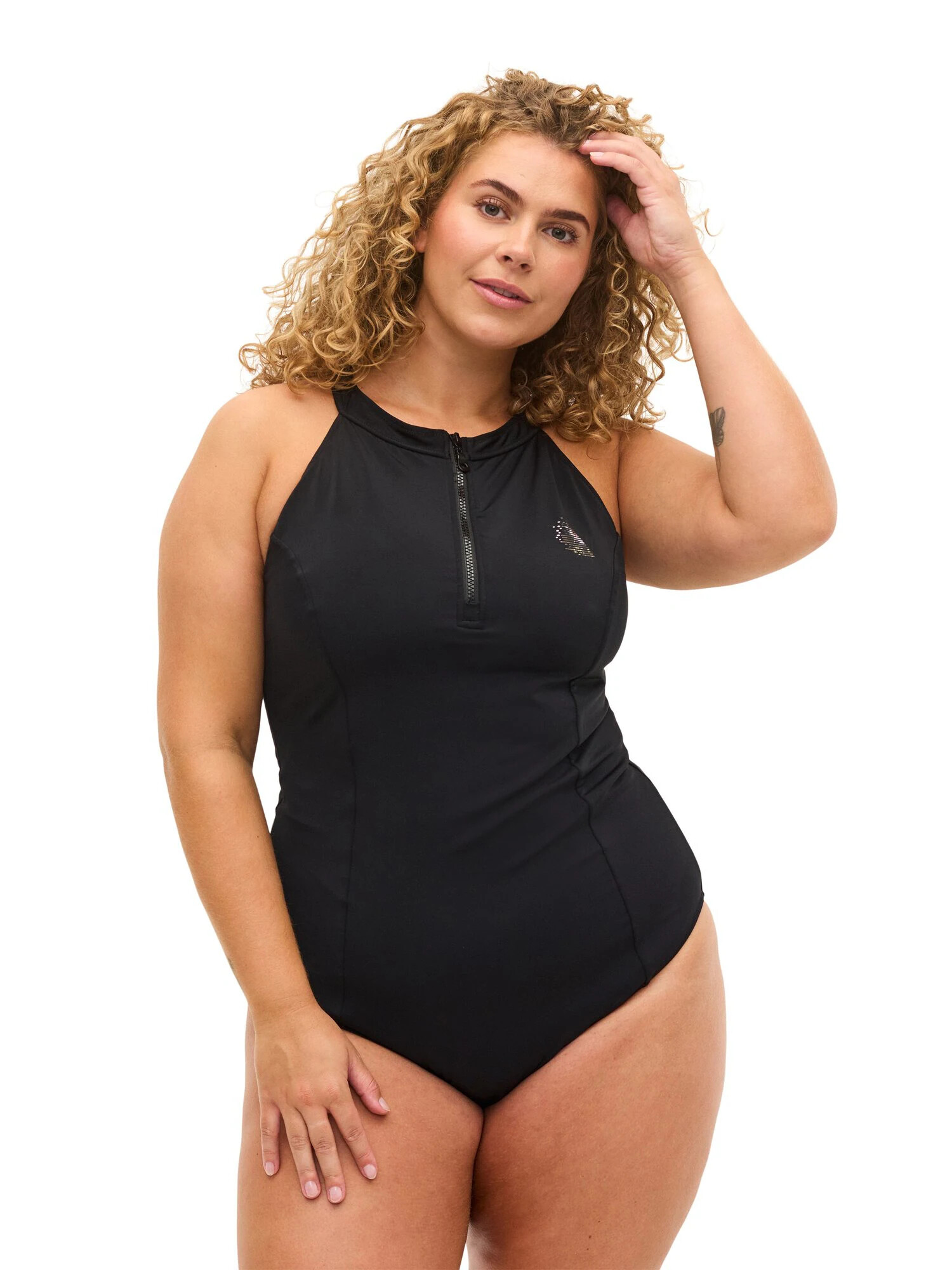 Swim by Zizzi Costum de baie întreg 'DAPHNE' negru - Pled.ro