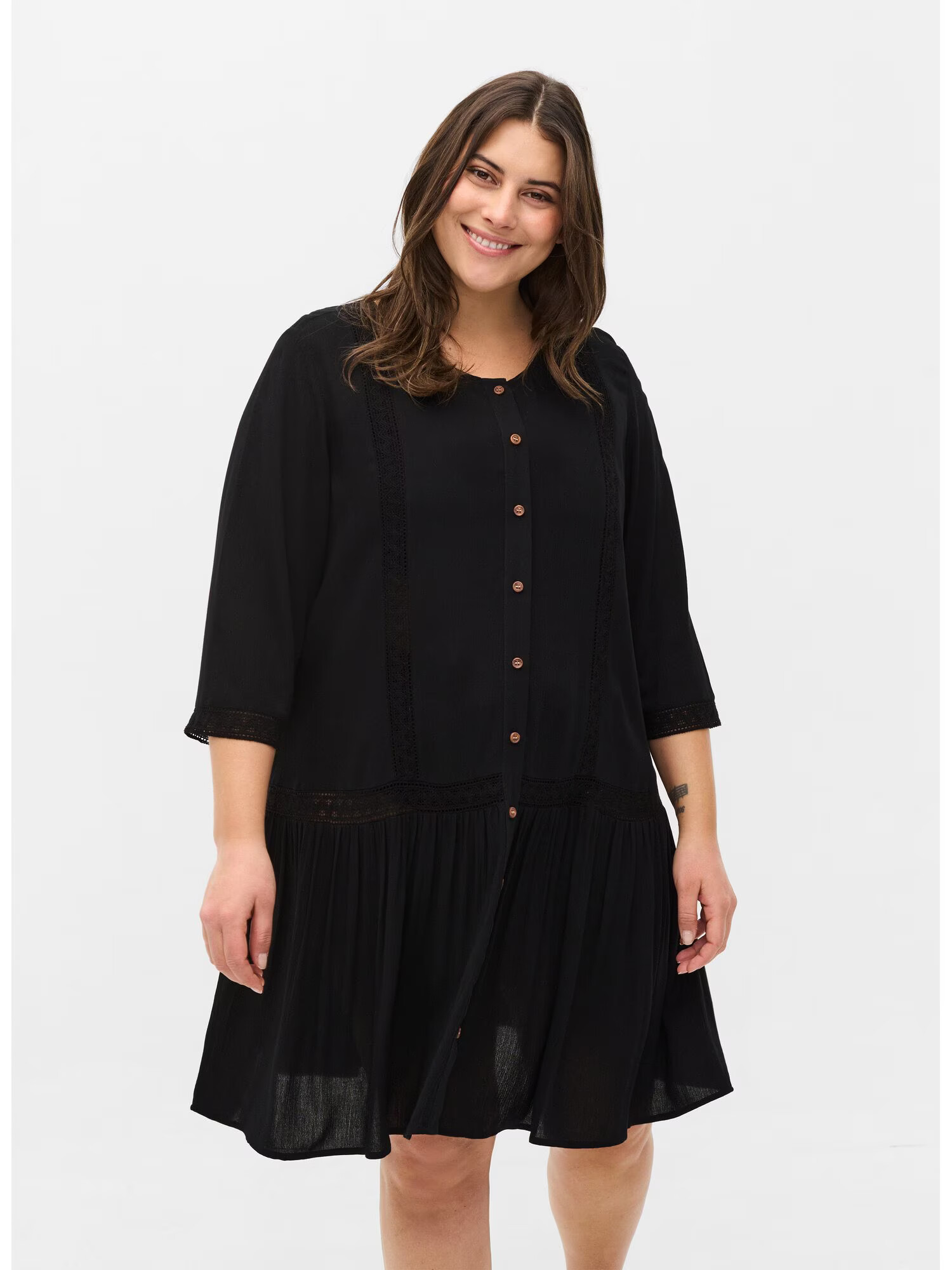 Swim by Zizzi Rochie de plaja 'Savas' negru - Pled.ro