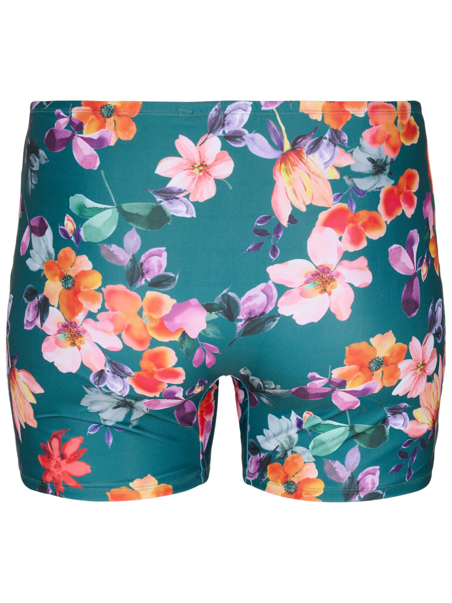 Swim by Zizzi Slip costum de baie 'Smia' verde petrol / lila / portocaliu / roz pastel - Pled.ro