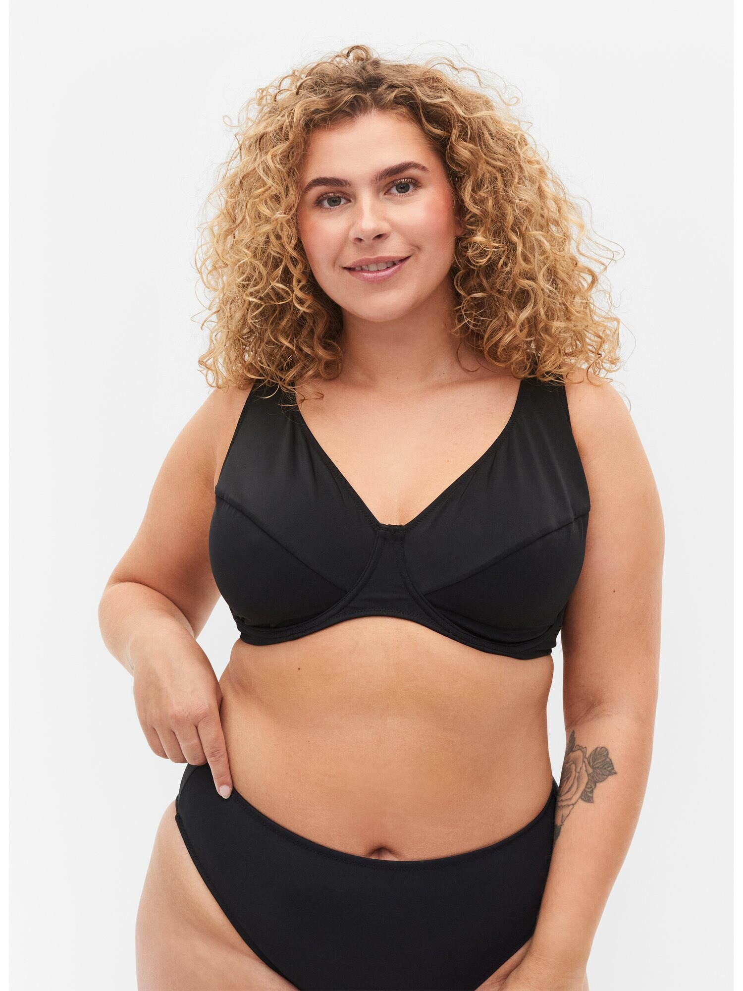 Swim by Zizzi Sutien costum de baie 'Poly' negru - Pled.ro