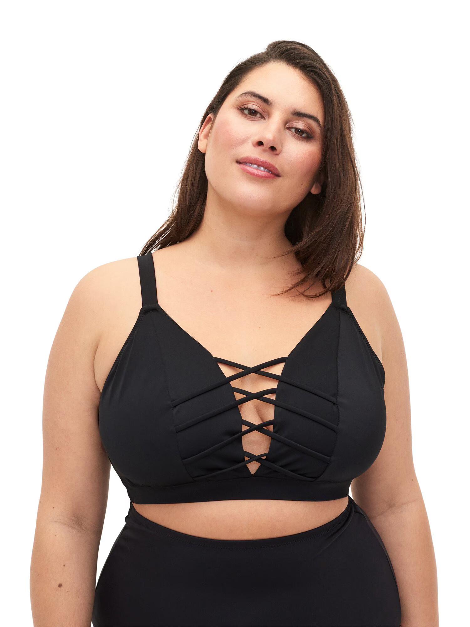 Swim by Zizzi Sutien costum de baie 'SBASIC' negru - Pled.ro