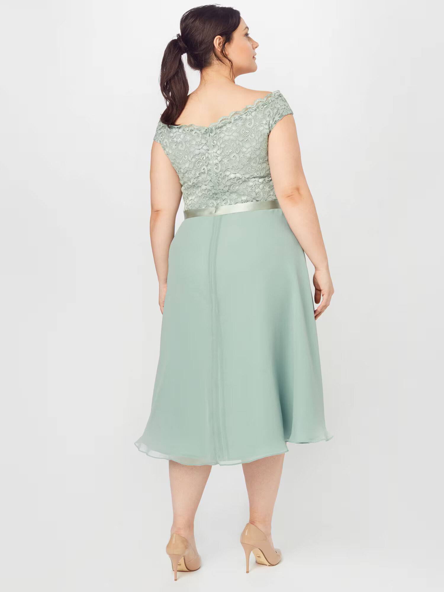 SWING Curve Rochie de cocktail verde - Pled.ro