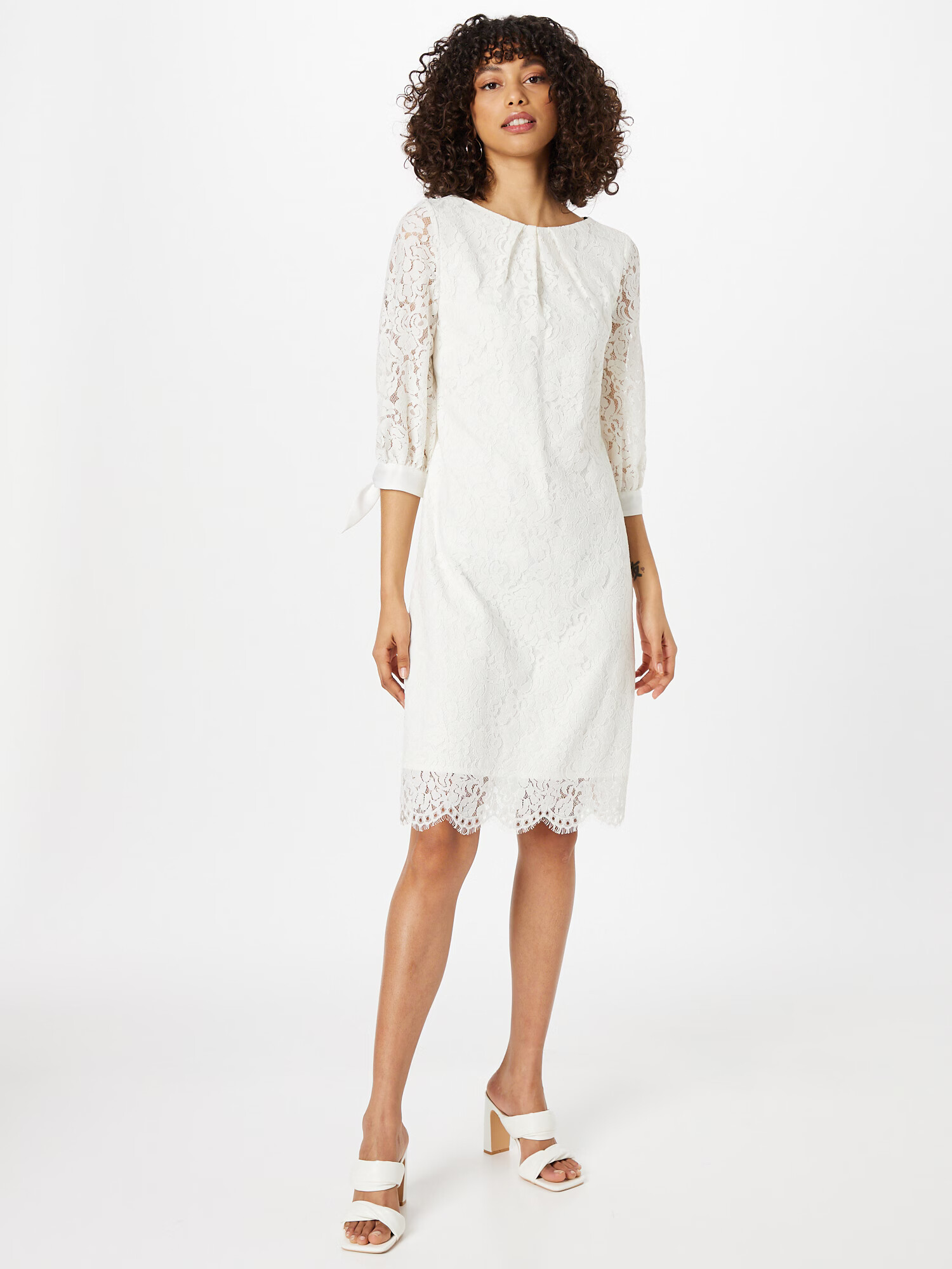 SWING Rochie de cocktail alb - Pled.ro